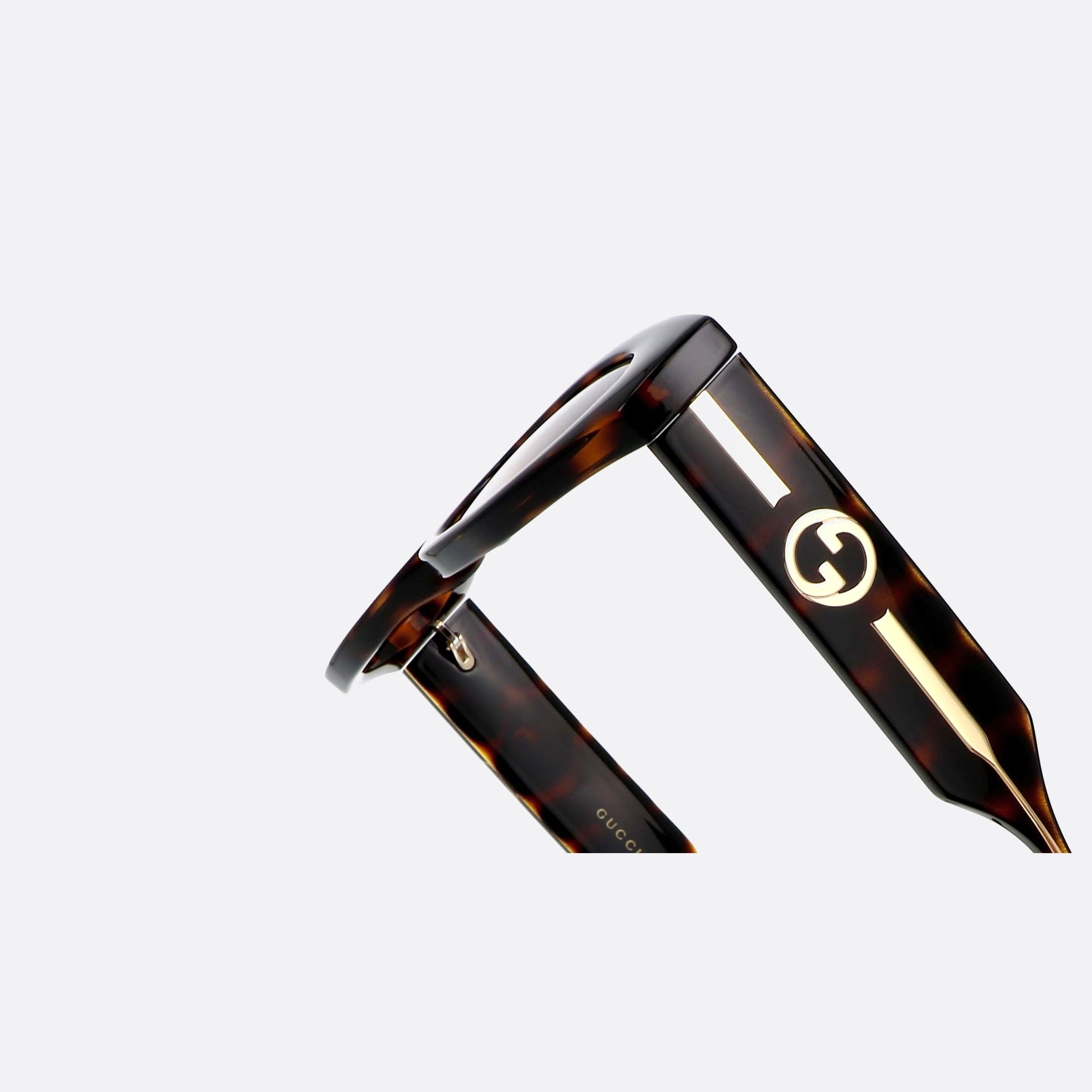 Gucci 52mm Logo Havana Cat Eye Woman Sunglasses - Lifestyle Shot