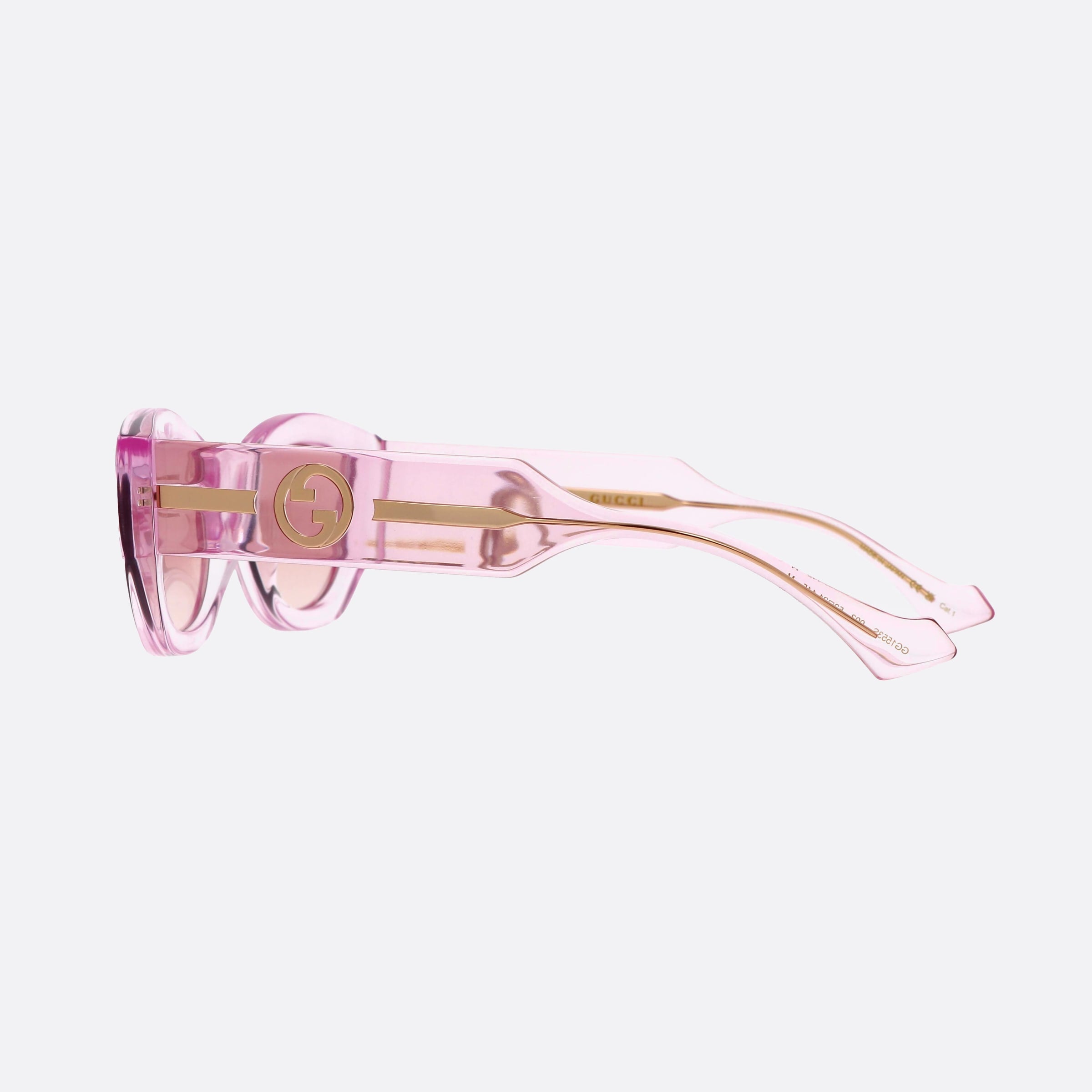 Gucci 52mm Logo Pkp Pink Cat Eye Woman Sunglasses - Detail View
