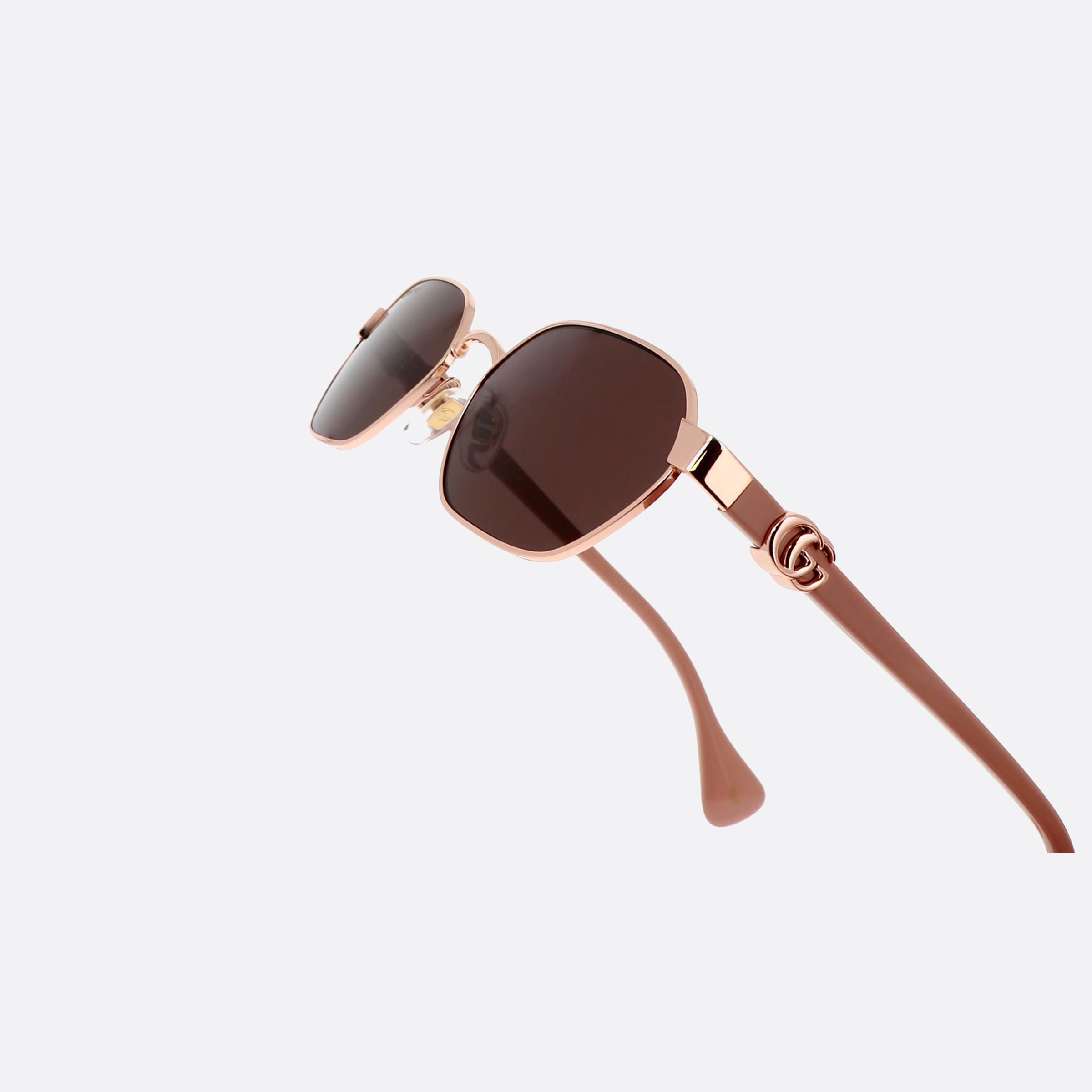 Gucci 56mm Logo Pink Geometric Woman Sunglasses - Lifestyle Shot