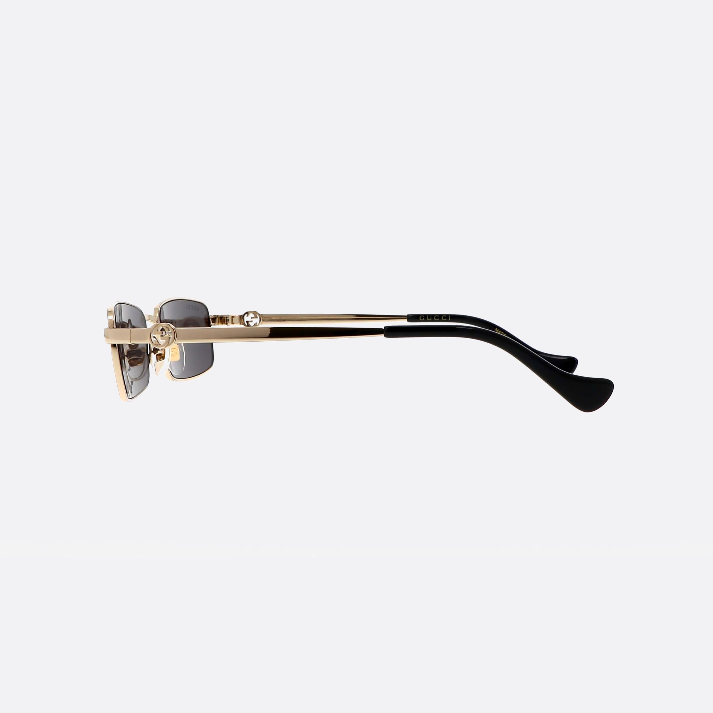 Gucci 56mm Logo Gold Squared Woman Sunglasses - Detail View