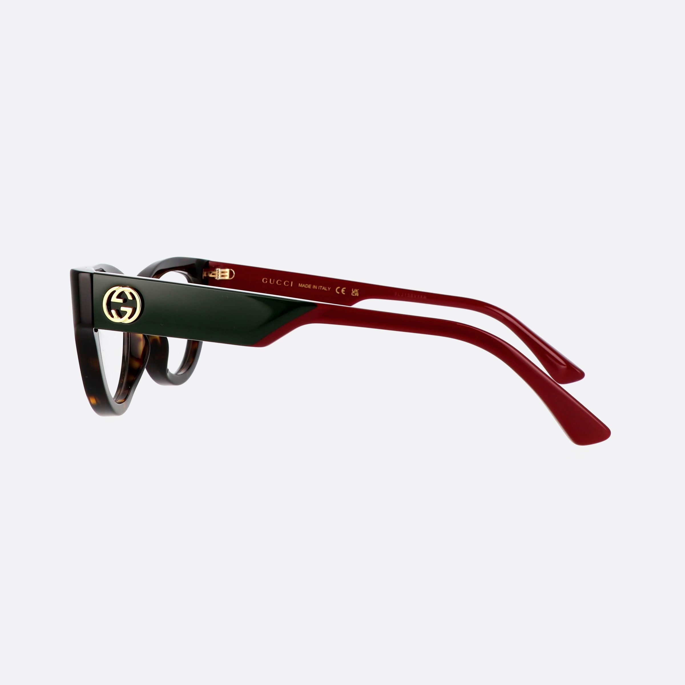 Gucci 53mm Logo Bkbu Black Cat Eye Woman Eyeglasses - Detail View