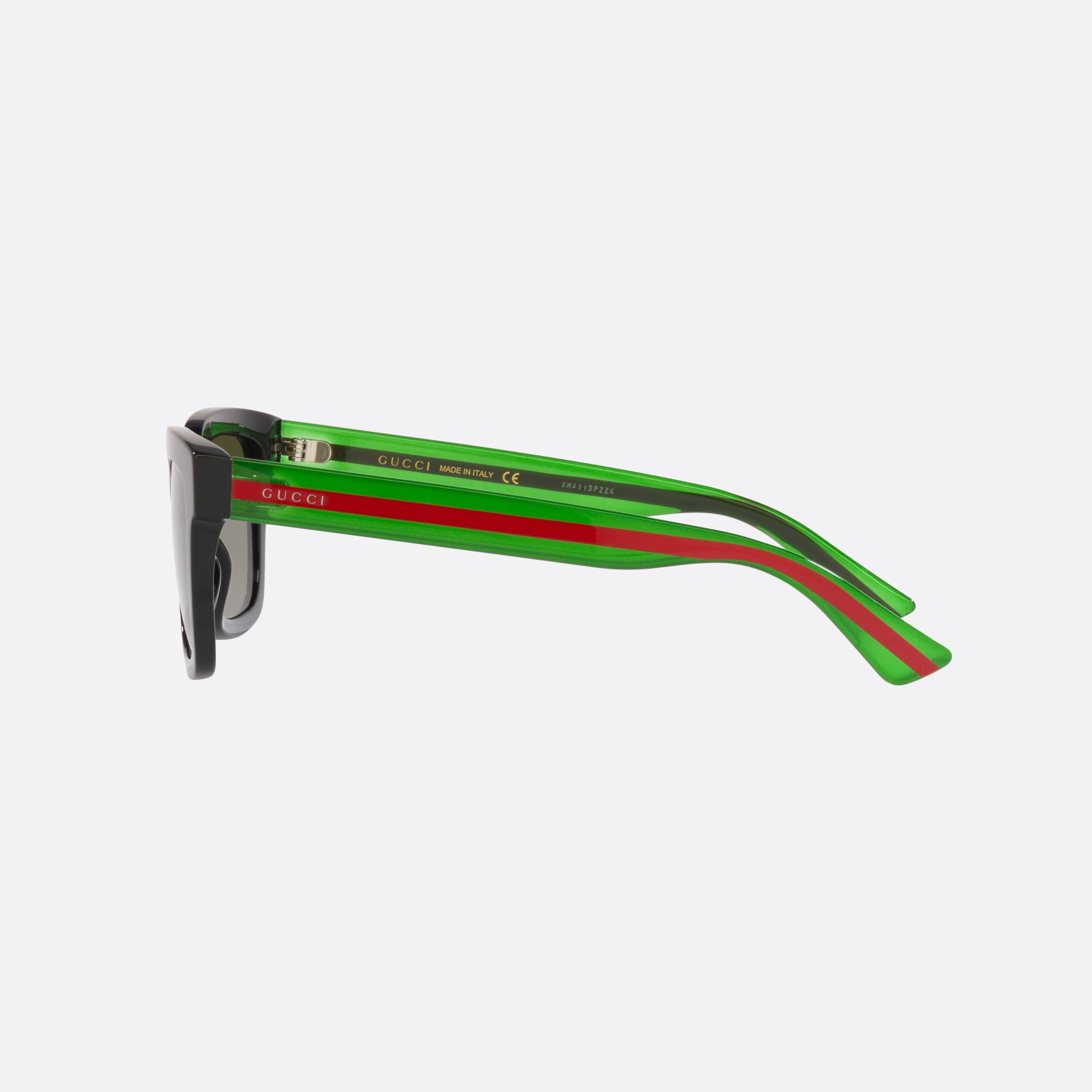 Gucci 52mm Gg0001sn Bgt Black Square Man Sunglasses - Detail View