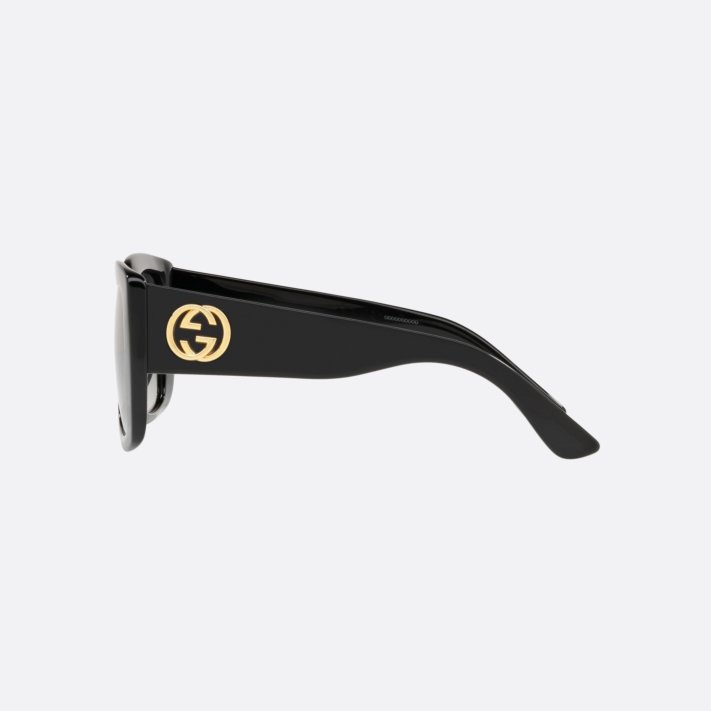 Gucci 53mm Gg0141sn Black Rectangle Woman Sunglasses - Detail View