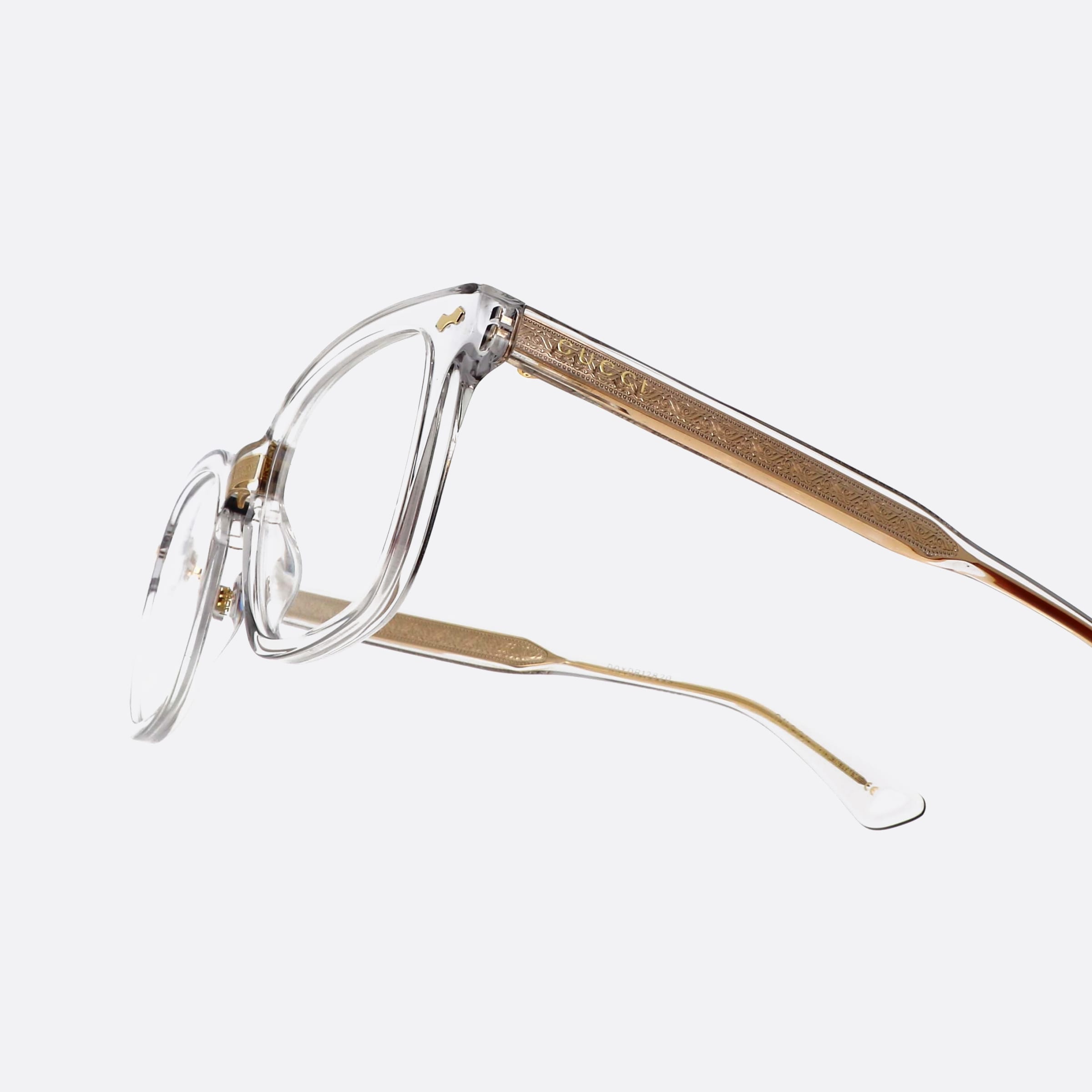 Gucci 50mm Clear Oval Unisex Eyeglasses - Lifestyle Shot
