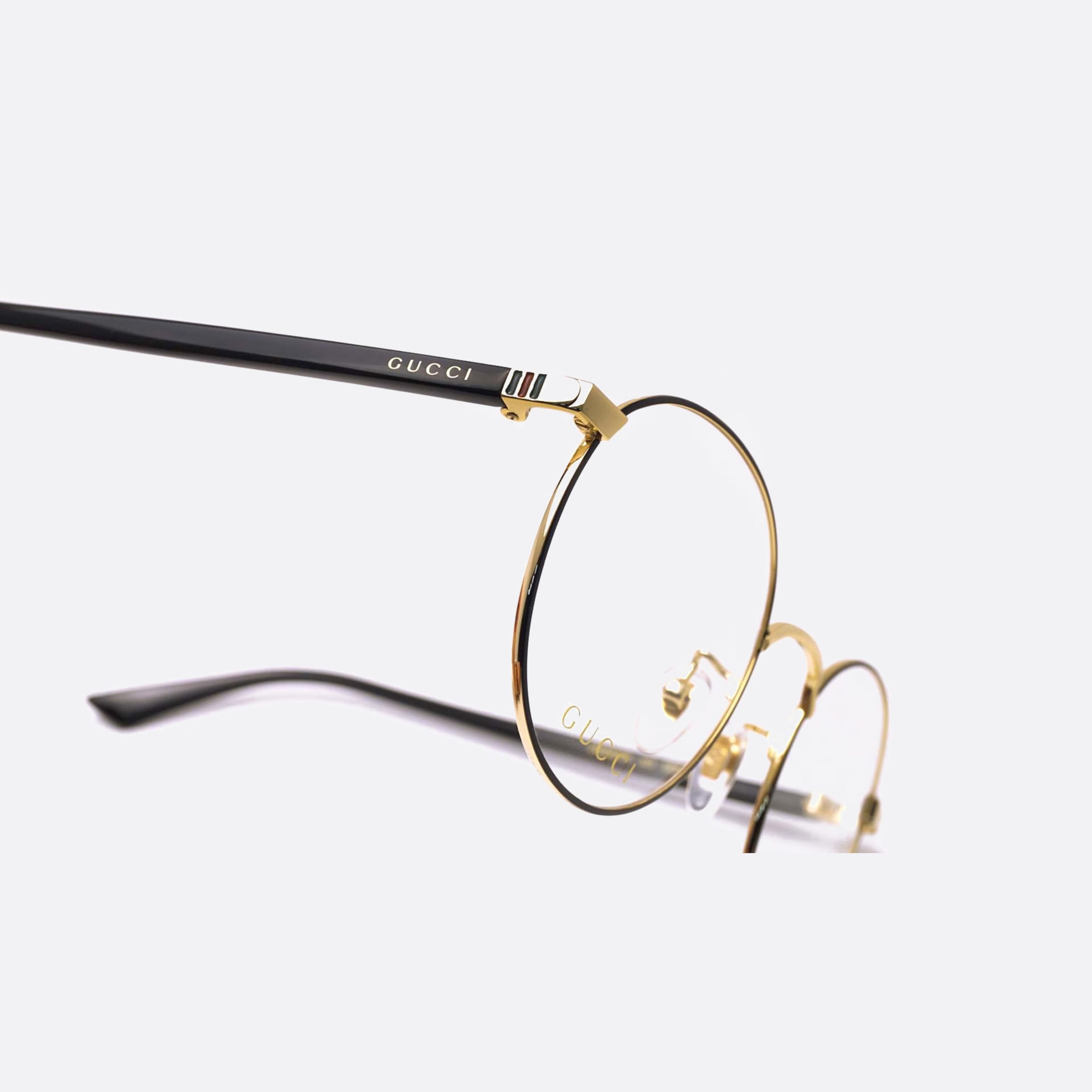 Gucci 52mm Gg0297ok Black Round Unisex Eyeglasses - Lifestyle Shot