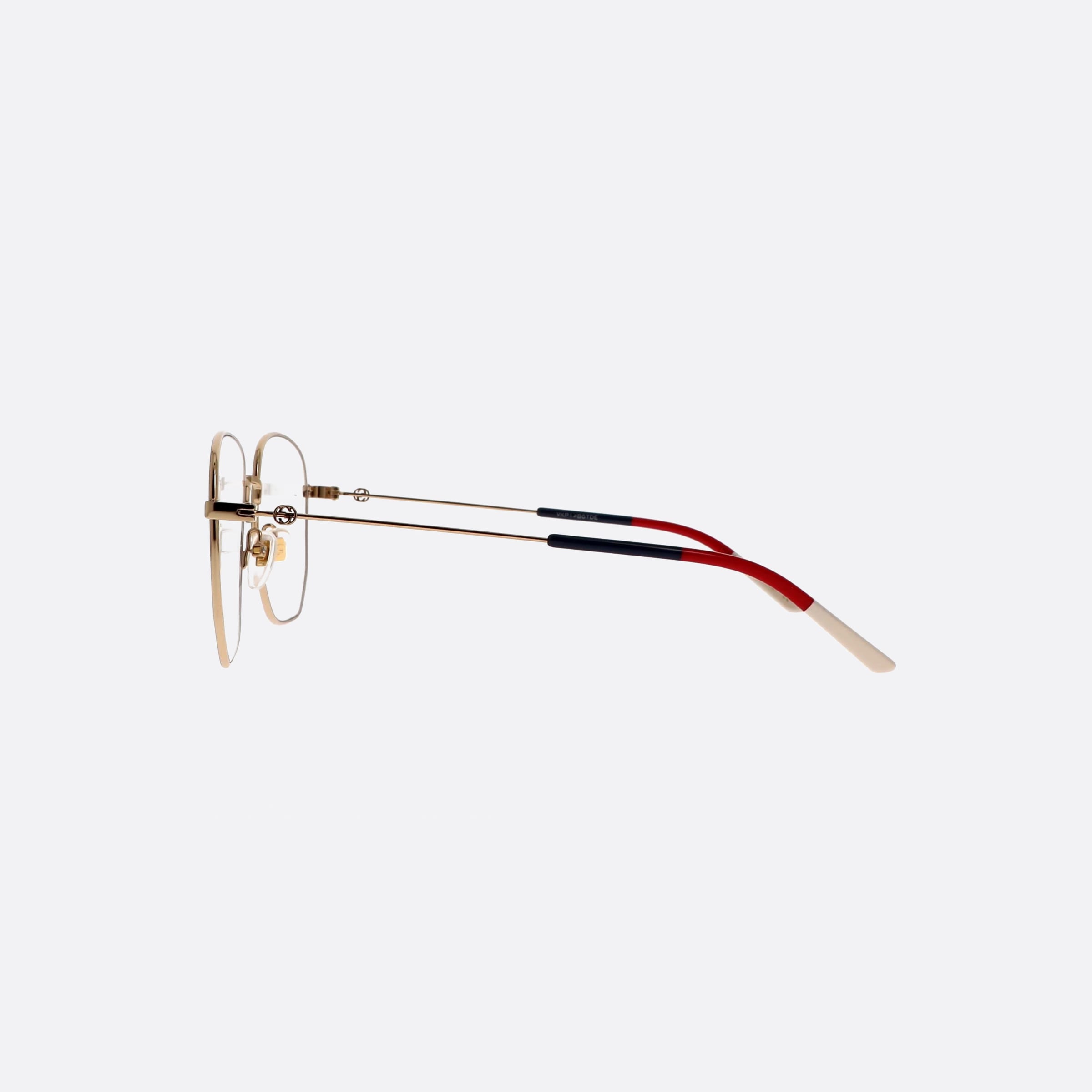 Gucci 56mm Gold Geometric Woman Eyeglasses - Detail View