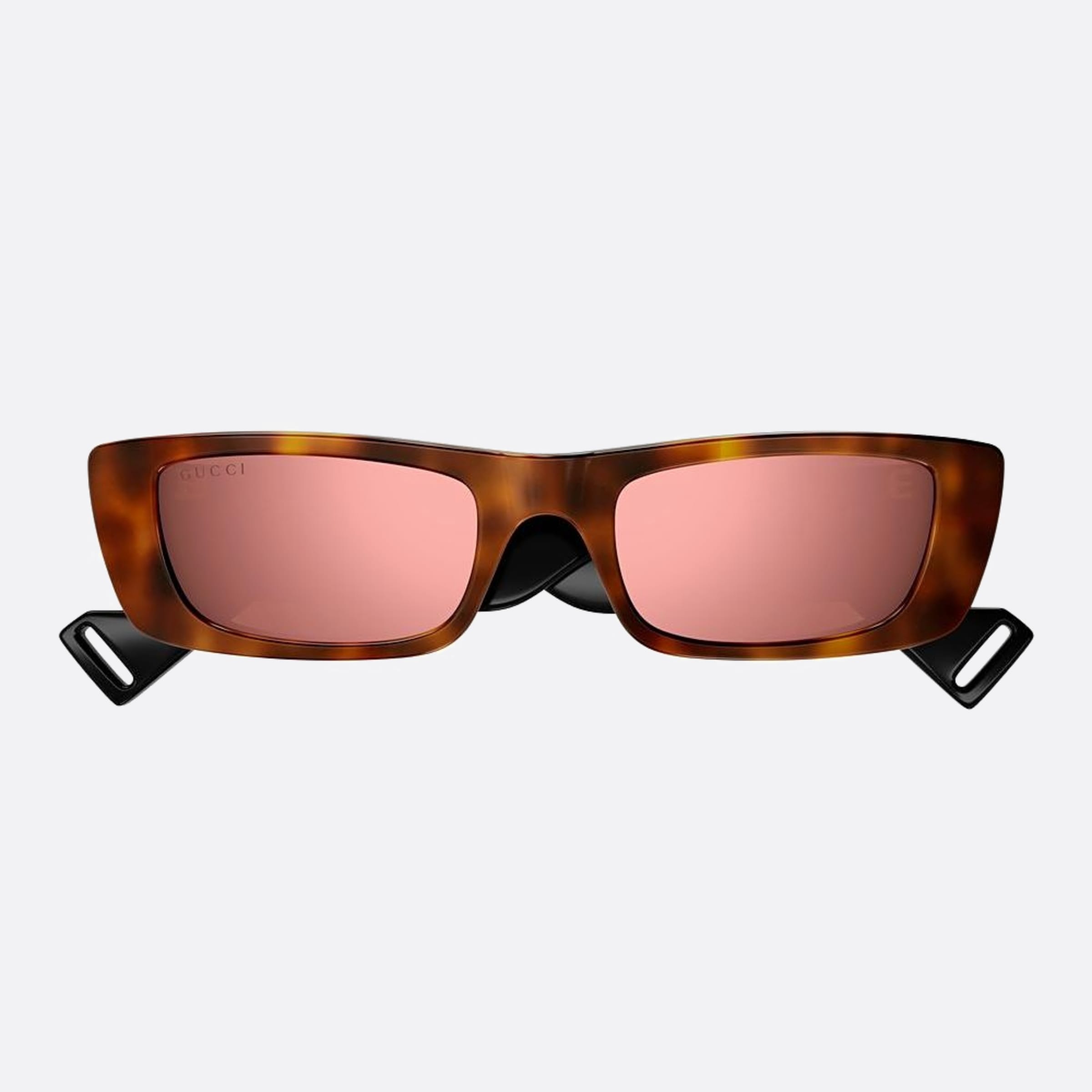 Gucci 52mm Havana Rectangle Women Sunglasses - Detail View