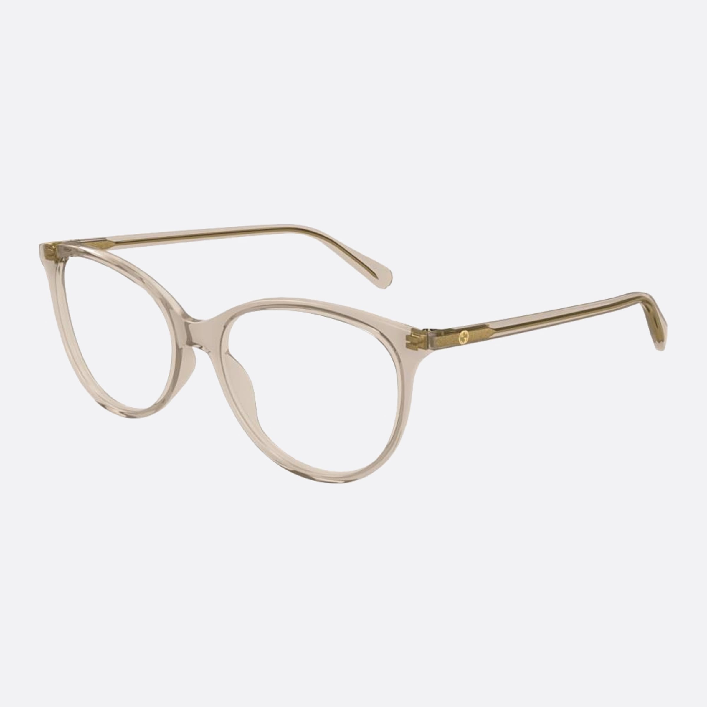 Gucci 51mm Lbw Brown Squared Women Eyeglasses - Side View