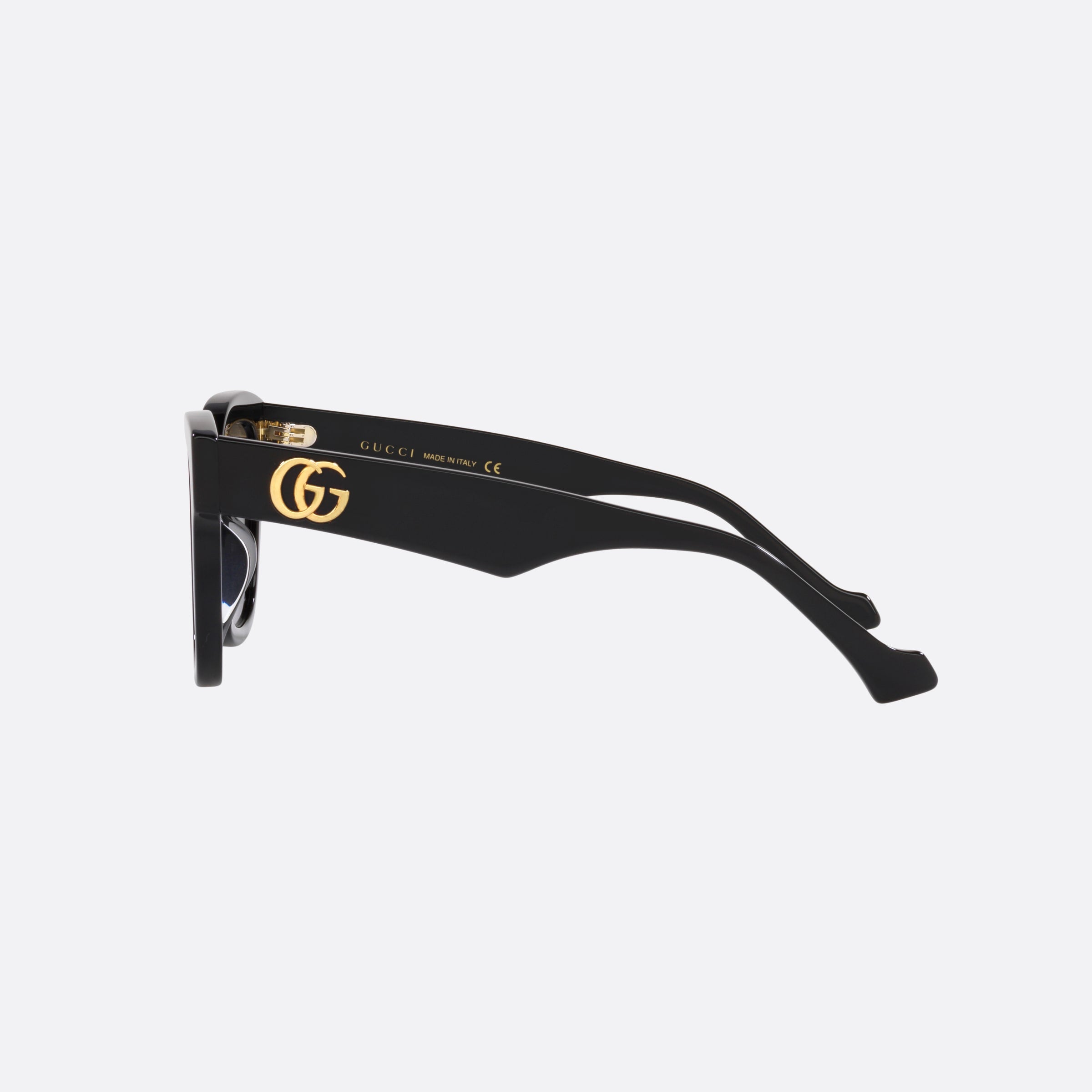Gucci 52mm Black Rectangle Woman Sunglasses - Detail View