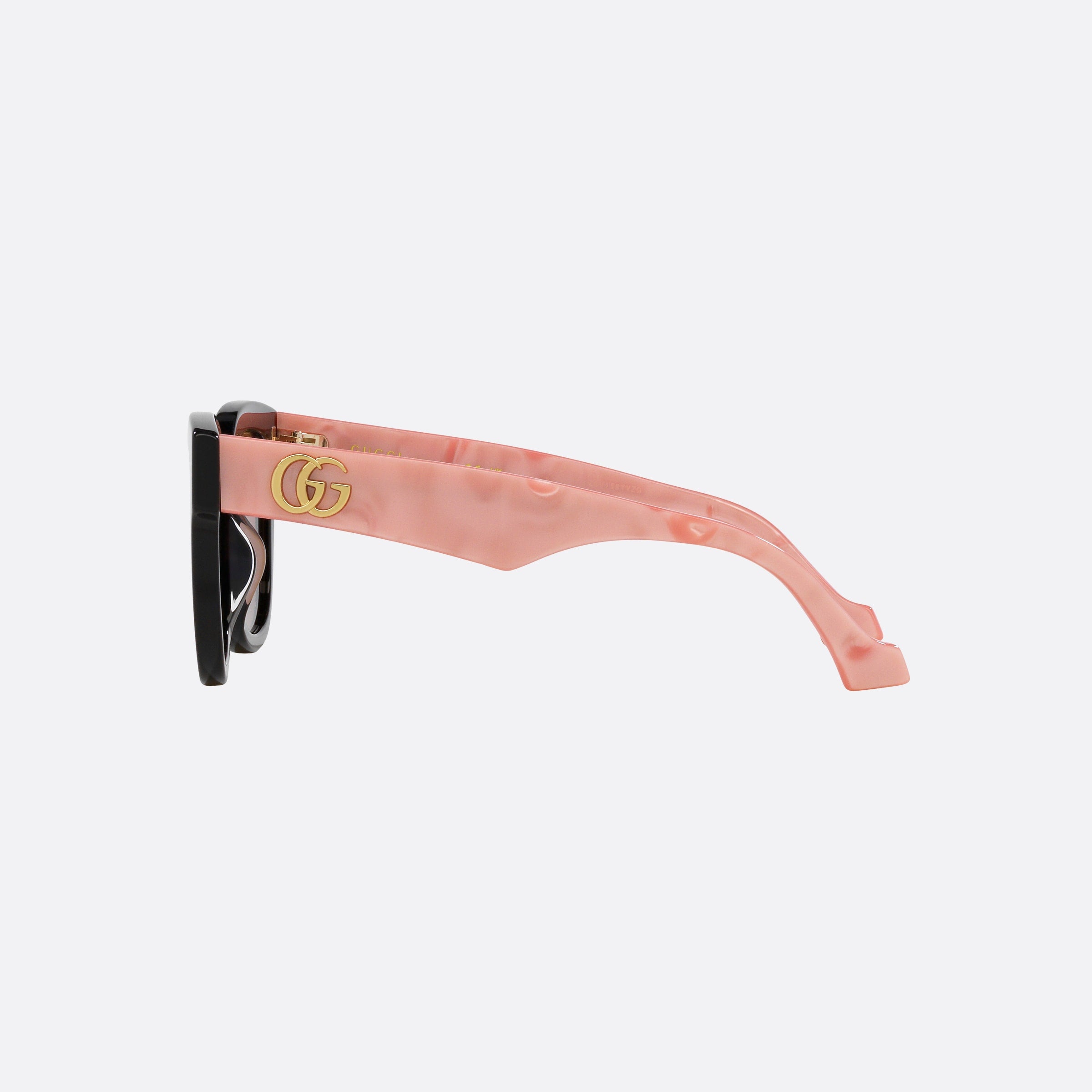 Gucci 52mm Black Rectangle Woman Sunglasses - Detail View