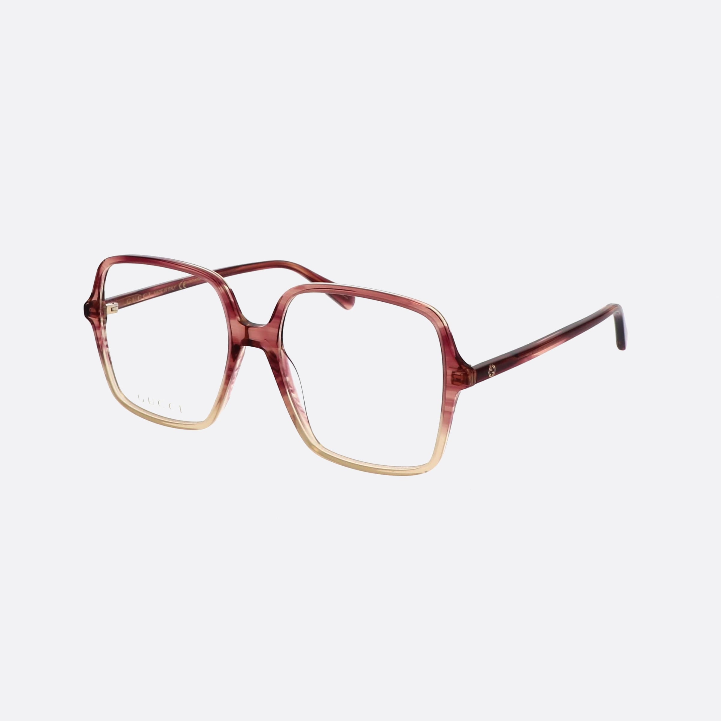 Gucci 53mm Red Oversize Woman Eyeglasses - Main View