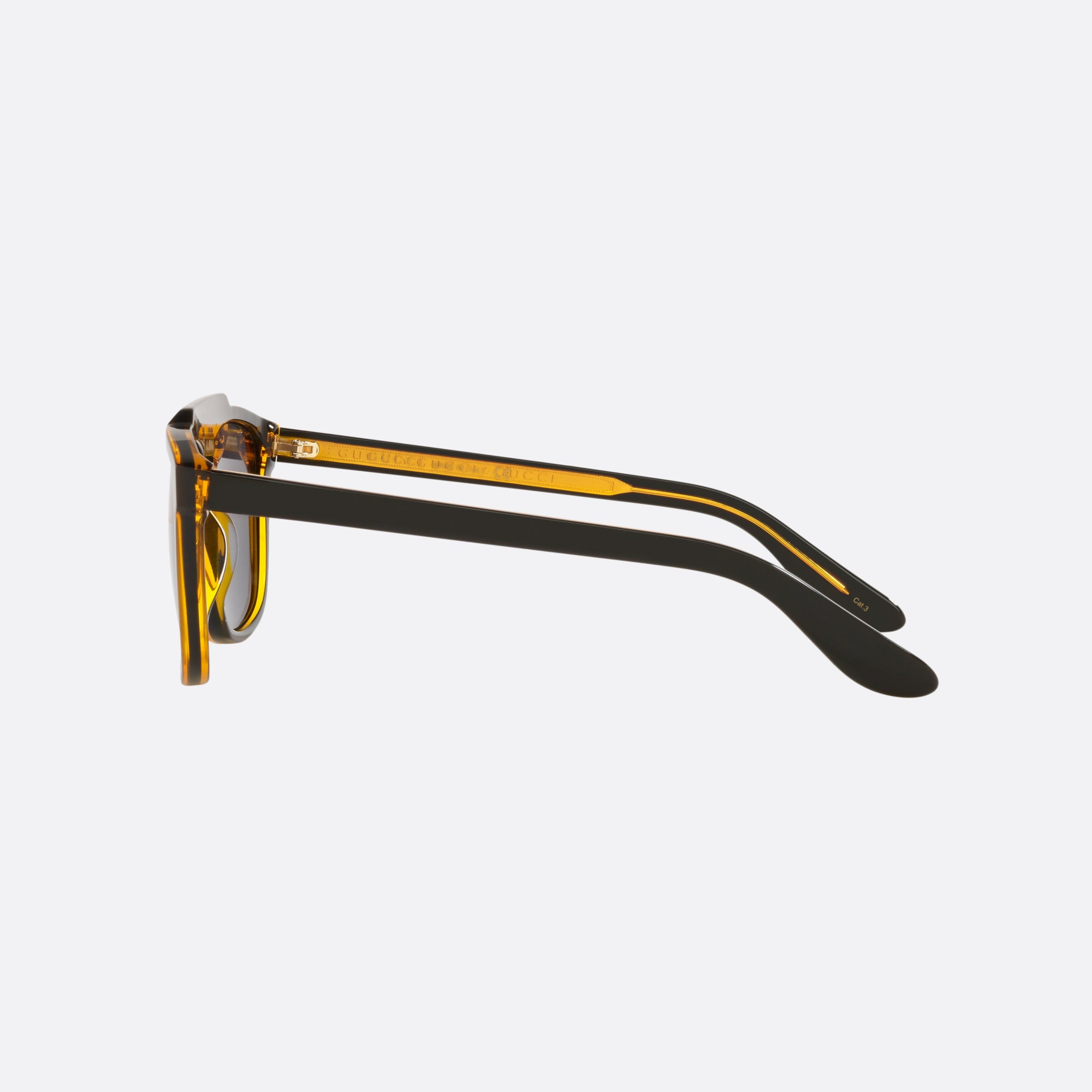 Gucci 58mm Black Pilot Man Sunglasses - Detail View