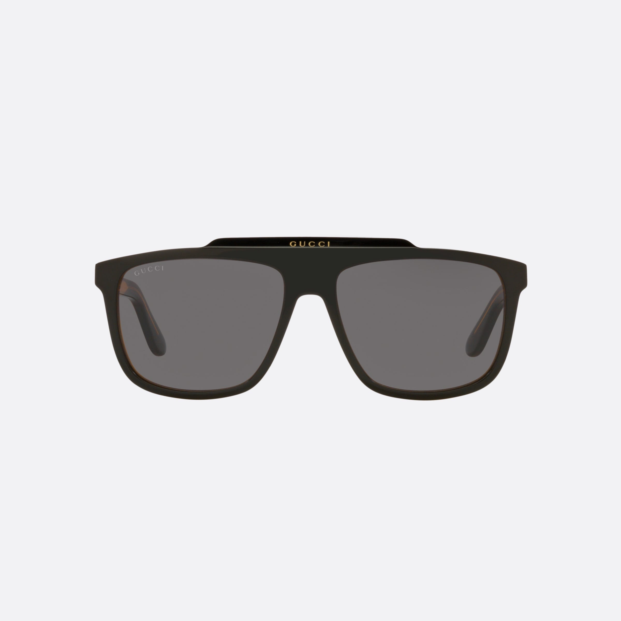 Gucci 58mm Black Pilot Man Sunglasses - Lifestyle Shot