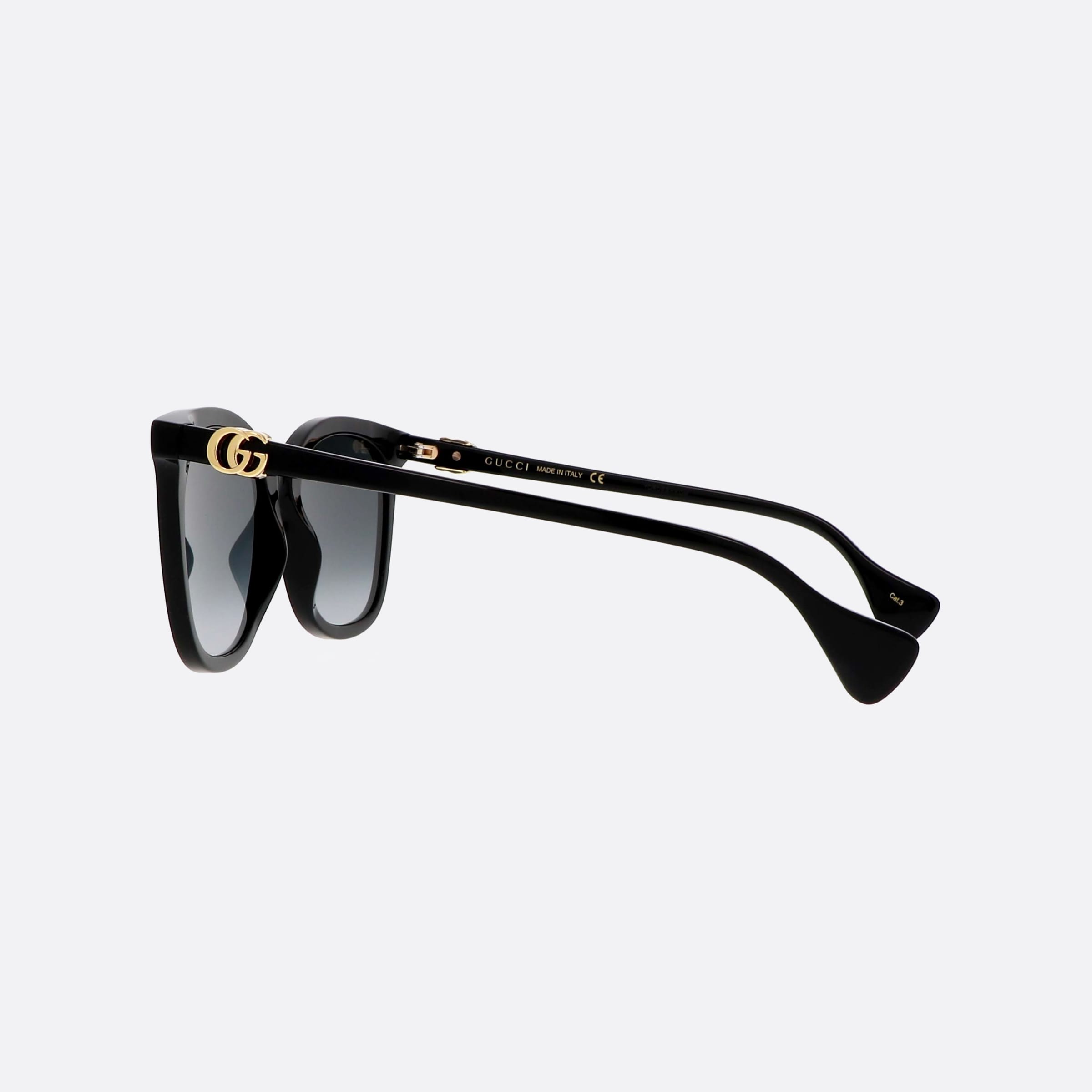 Gucci 55mm Black Cat Eye Woman Sunglasses - Detail View