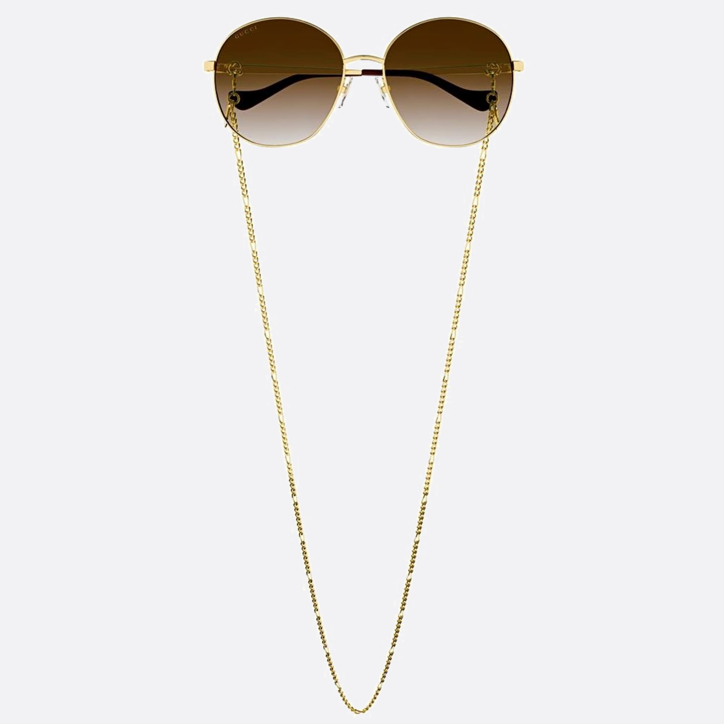 Gucci 59mm Gg1090sa Asd Gold Round Women Sunglasses - Detail View