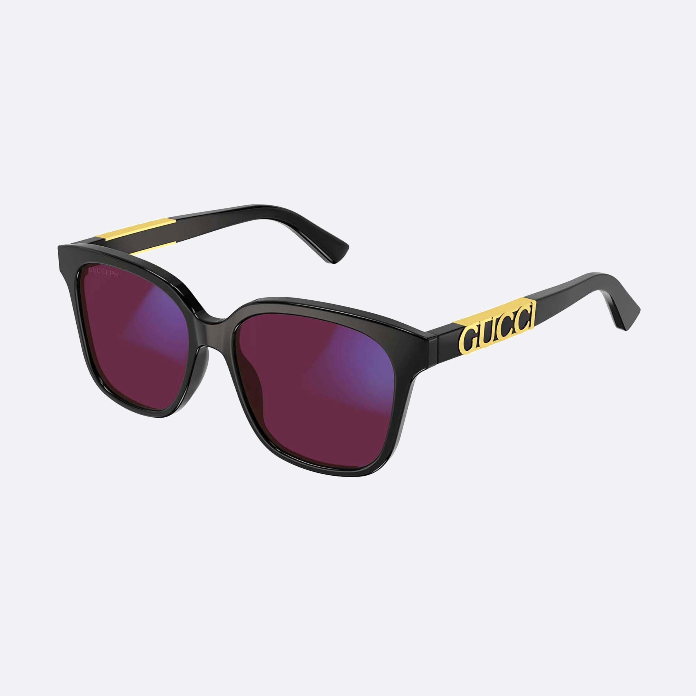 Gucci 53mm Der Black Geometric Photochromic Women Sunglasses - Lifestyle Shot