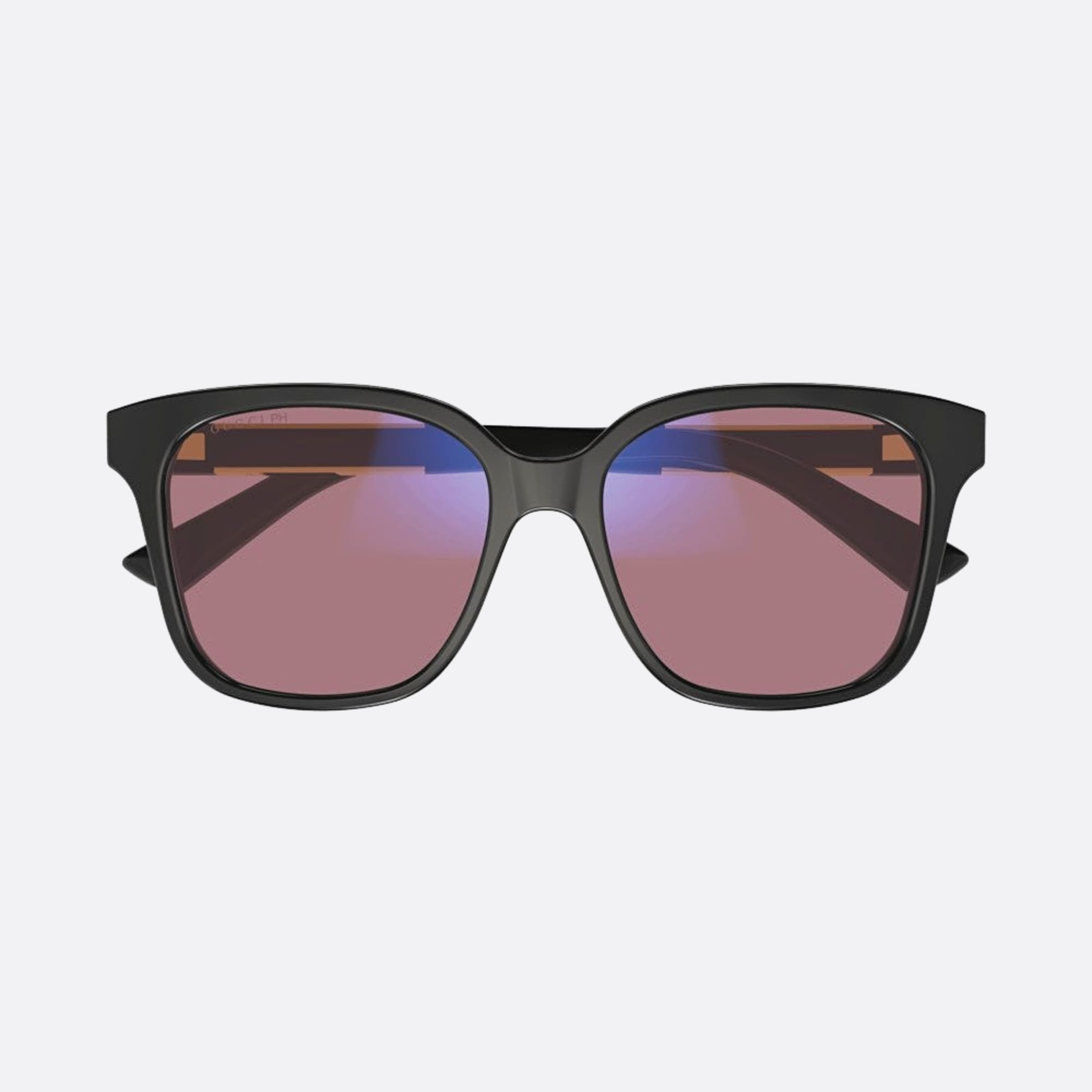 Gucci 53mm Der Black Geometric Photochromic Women Sunglasses - Additional Angle