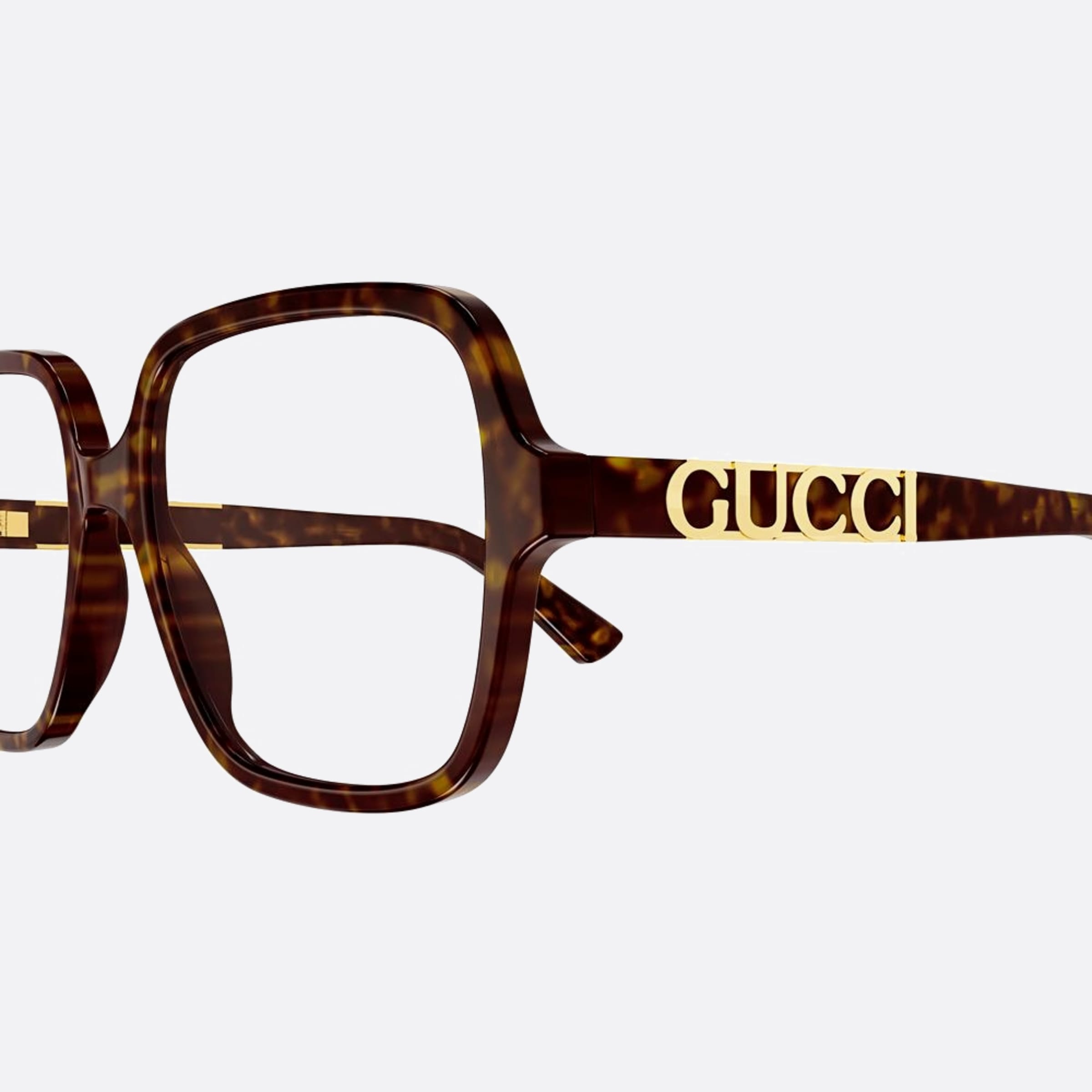 Gucci 57mm Gg1193oa Havana Geometric Women Eyeglasses - Detail View