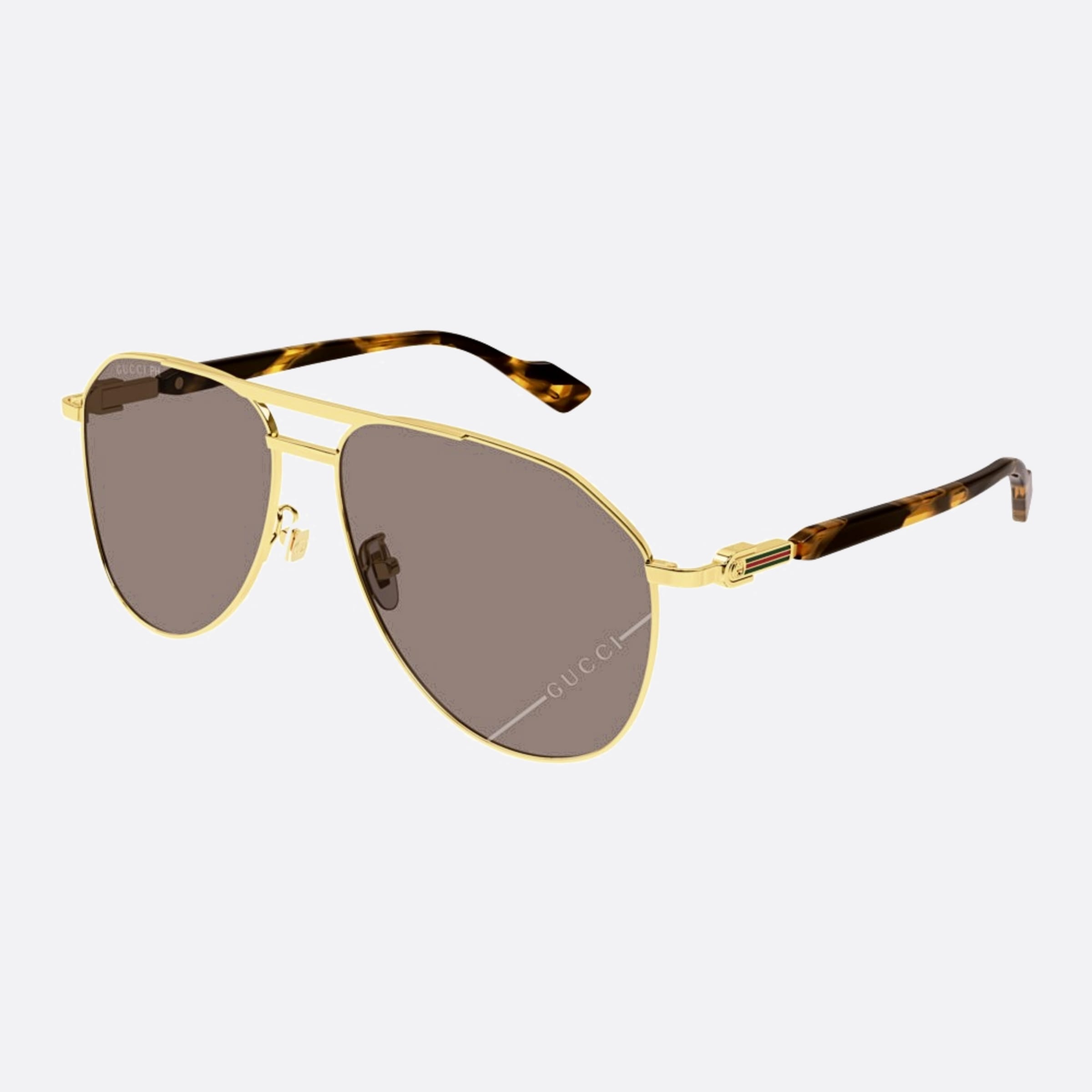 Gucci 59mm Gphb Gold Pilot Photochromic Man Sunglasses - Detail View