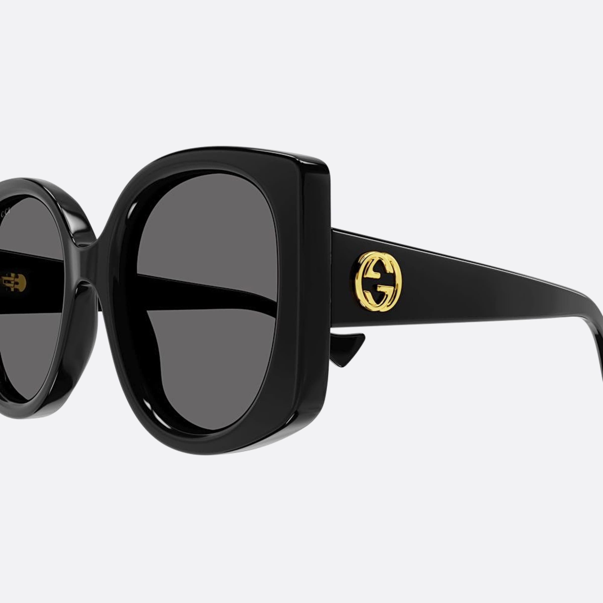 Gucci 53mm Black Butterfly Woman Sunglasses - Detail View