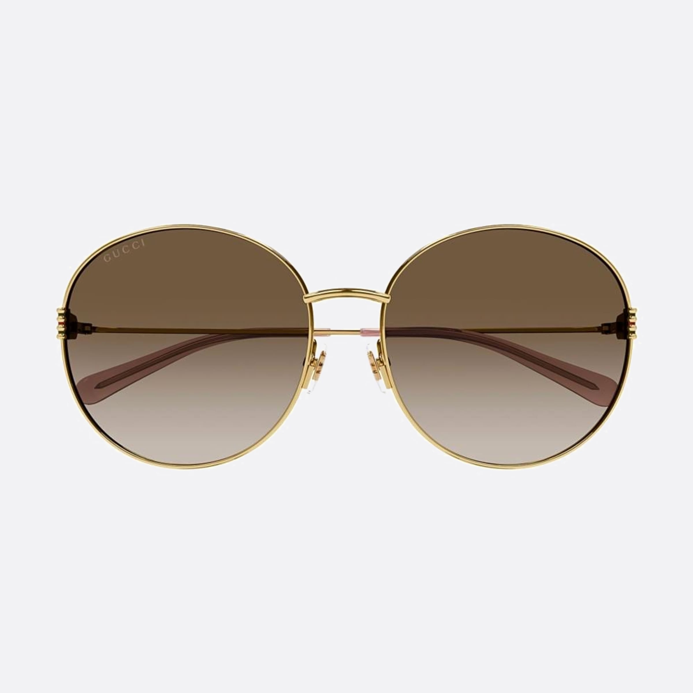 Gucci 60mm Gg1281sk Gold Round Woman Sunglasses - Main View