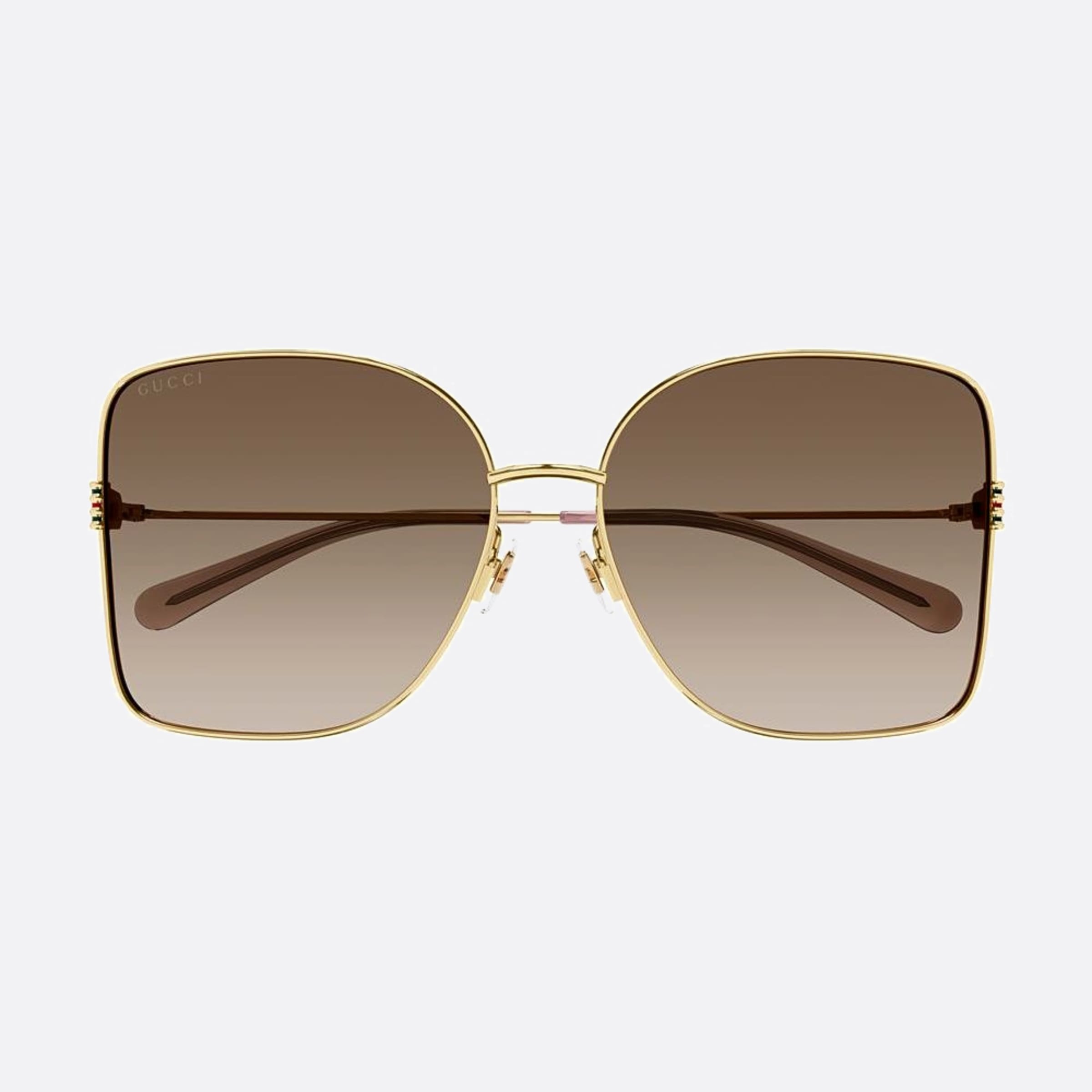 Gucci 62mm Gg1282sa Gold Geometric Woman Sunglasses - Detail View