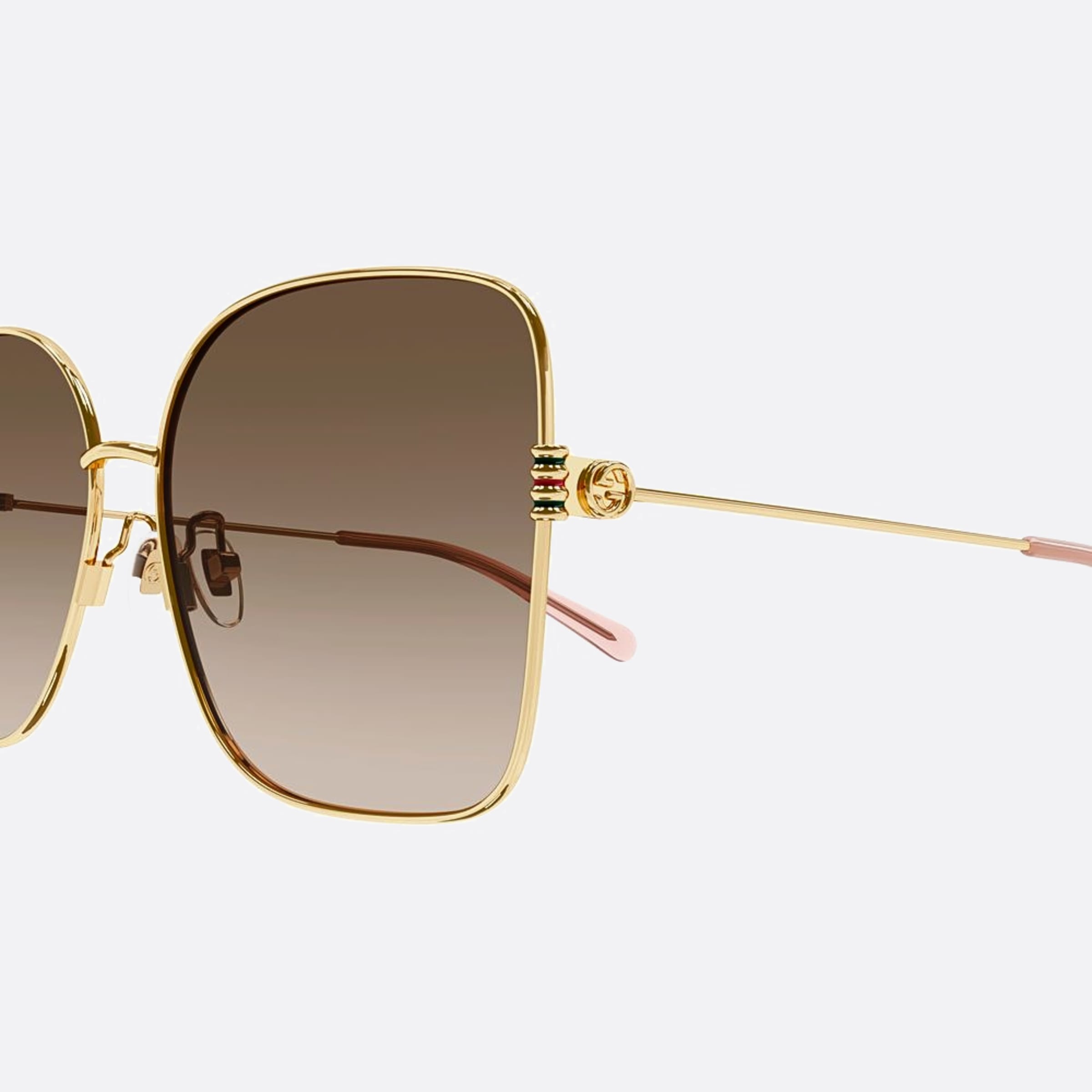 Gucci 62mm Gg1282sa Gold Geometric Woman Sunglasses - Lifestyle Shot