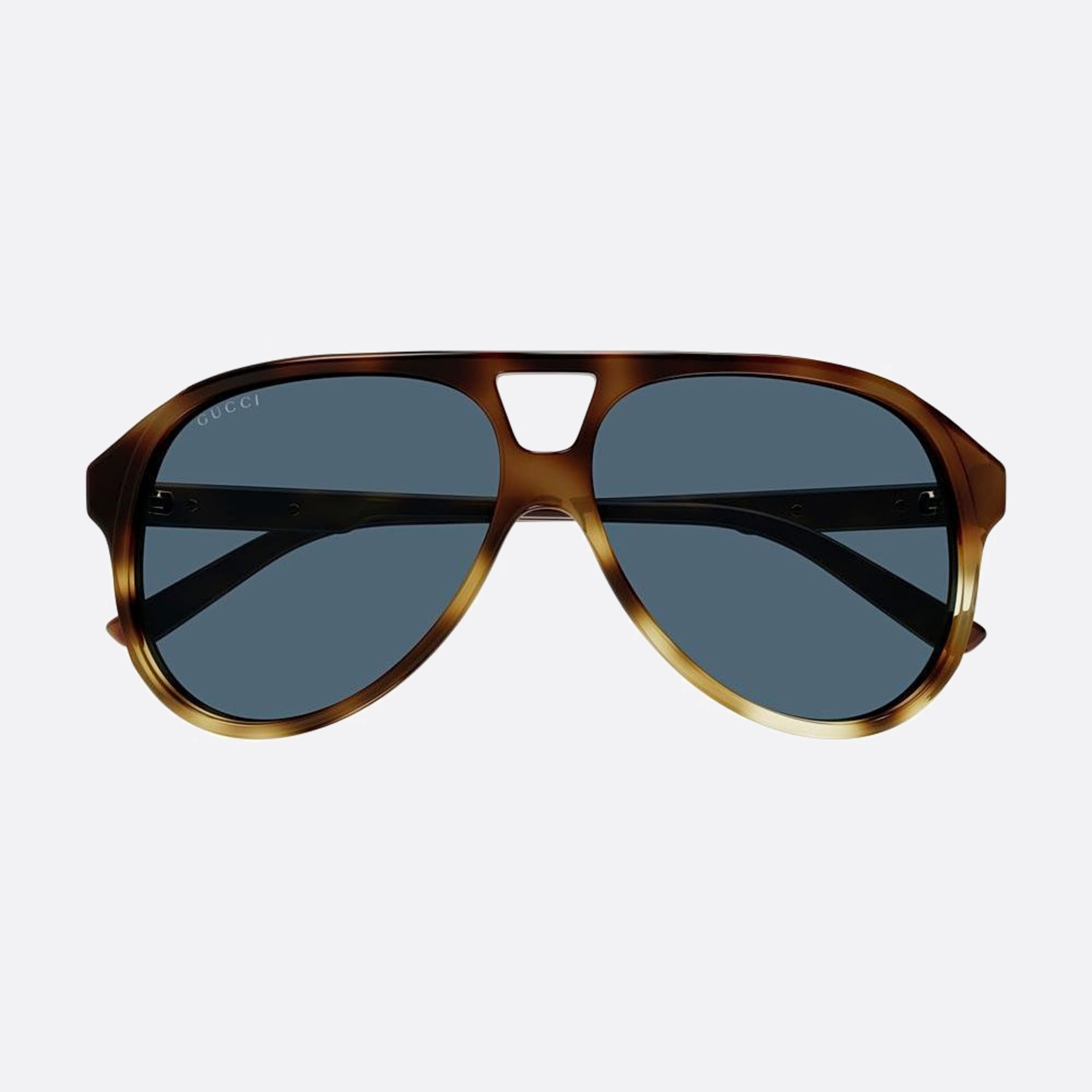 Gucci 59mm Hbb Havana Pilot Man Sunglasses - Detail View