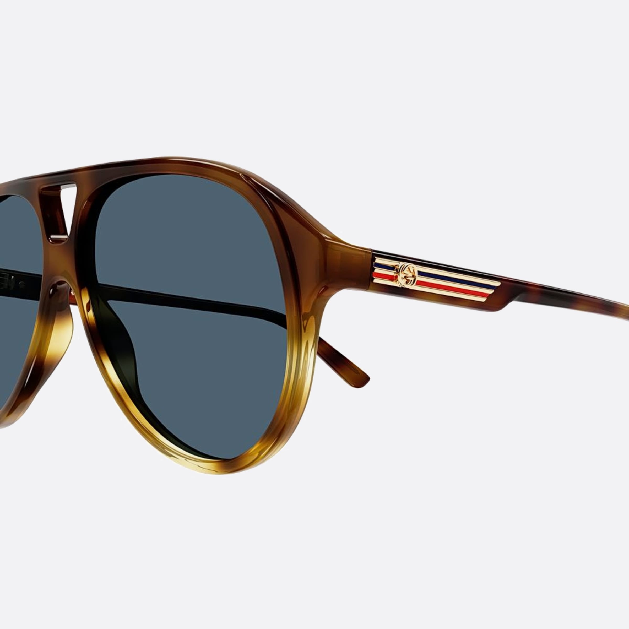 Gucci 59mm Hbb Havana Pilot Man Sunglasses - Lifestyle Shot