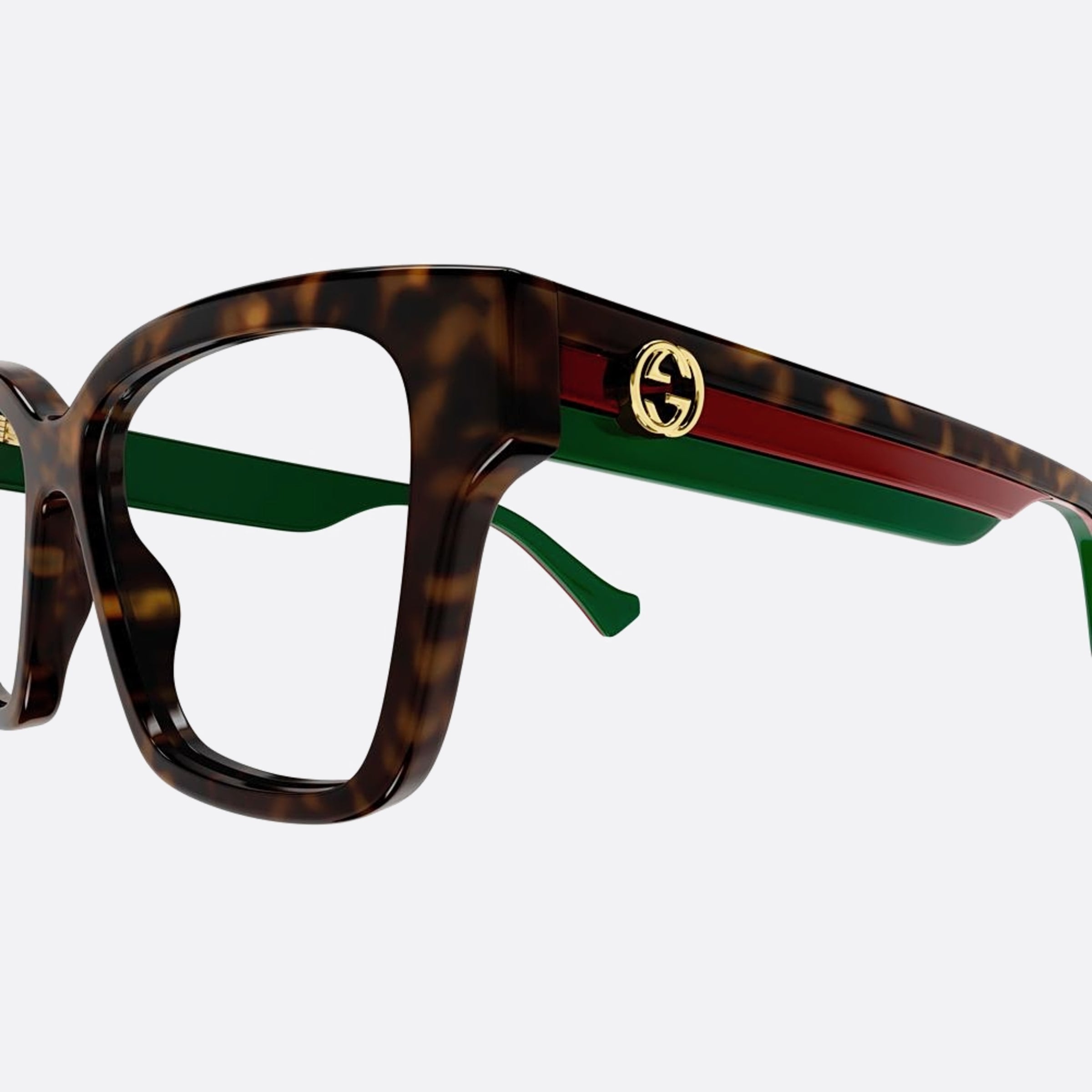 Gucci 55mm Havana Visor Woman Eyeglasses - Detail View