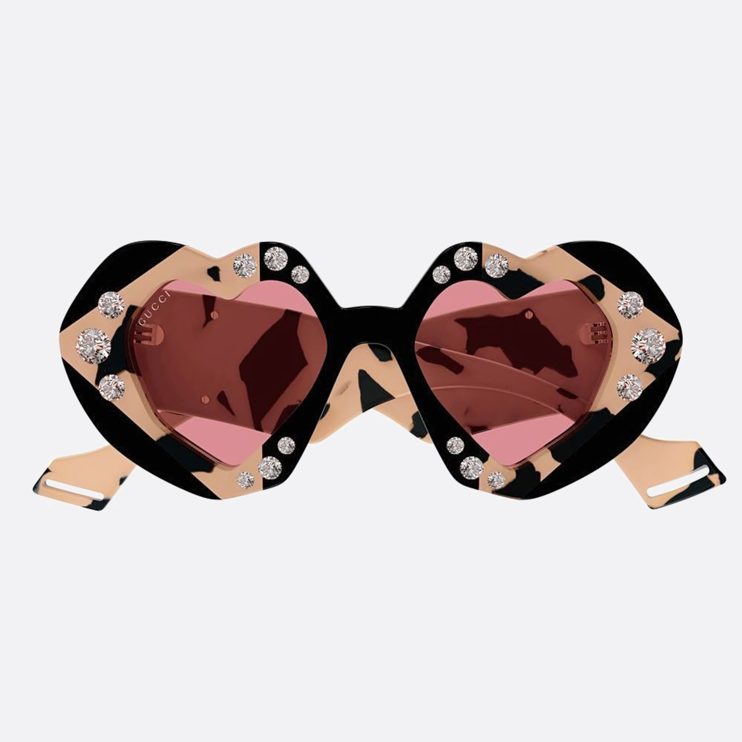 Gucci 48mm Black Geometric Women Sunglasses - Detail View