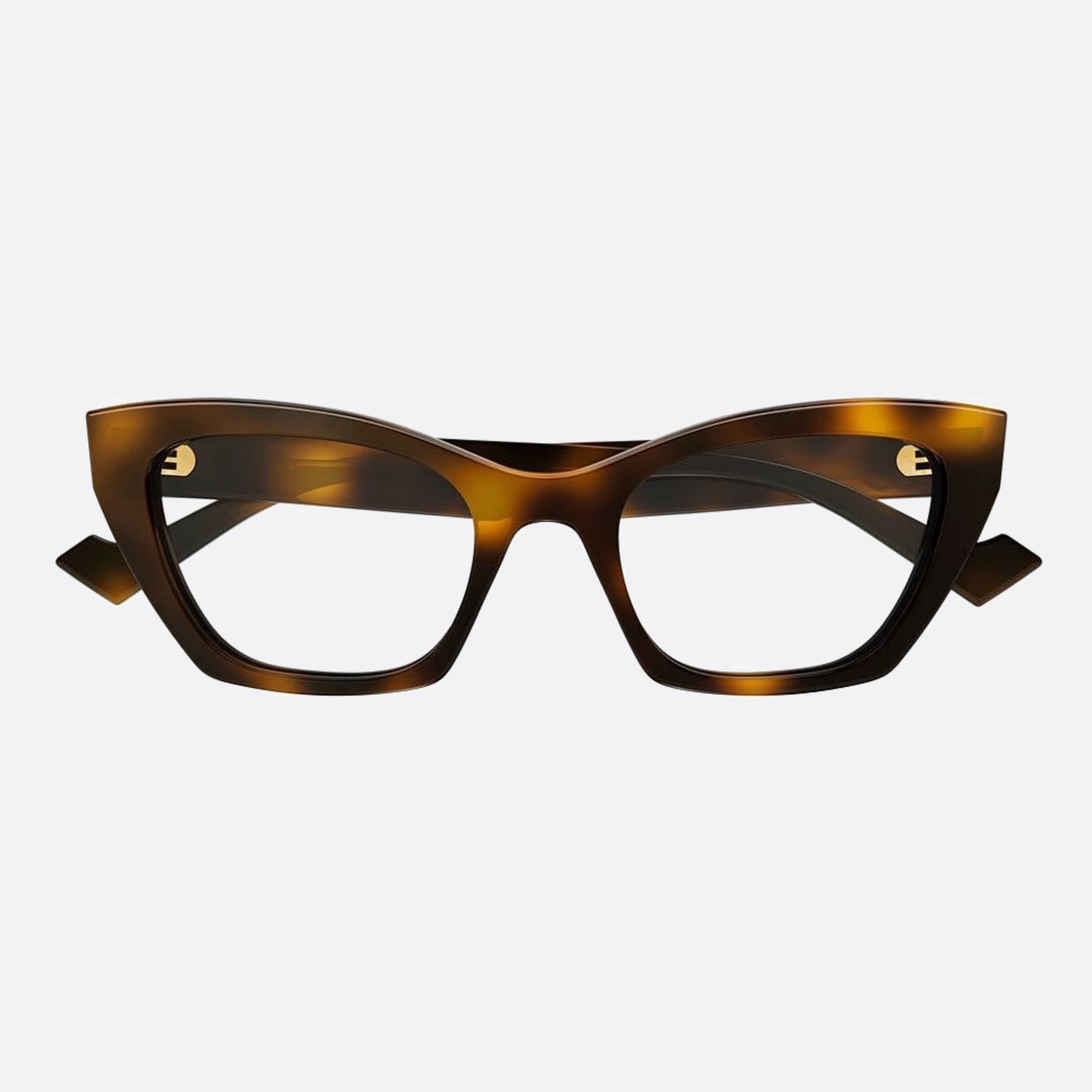 Gucci 52mm Havana Squared Woman Eyeglasses - Detail View