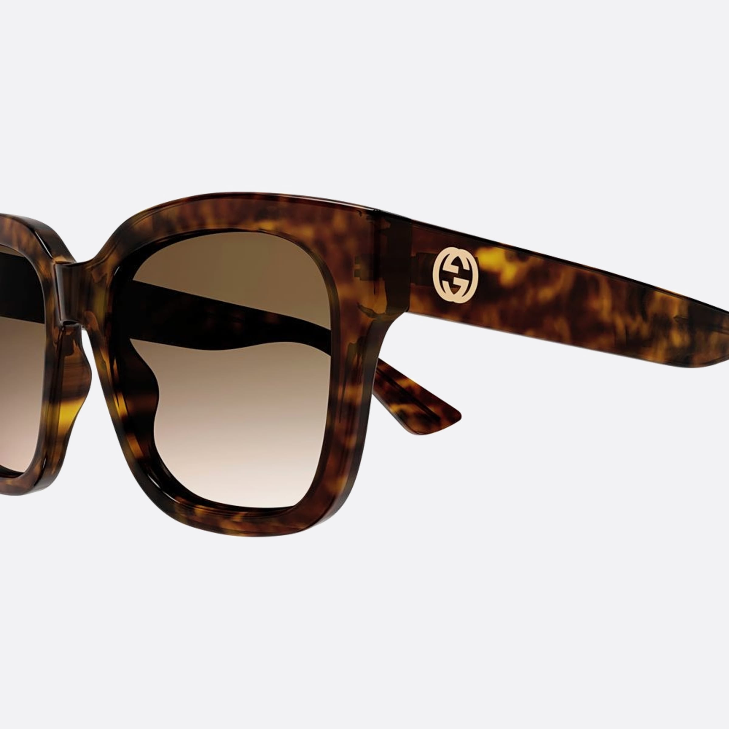 Gucci 54mm Havana Visor Woman Sunglasses - Detail View
