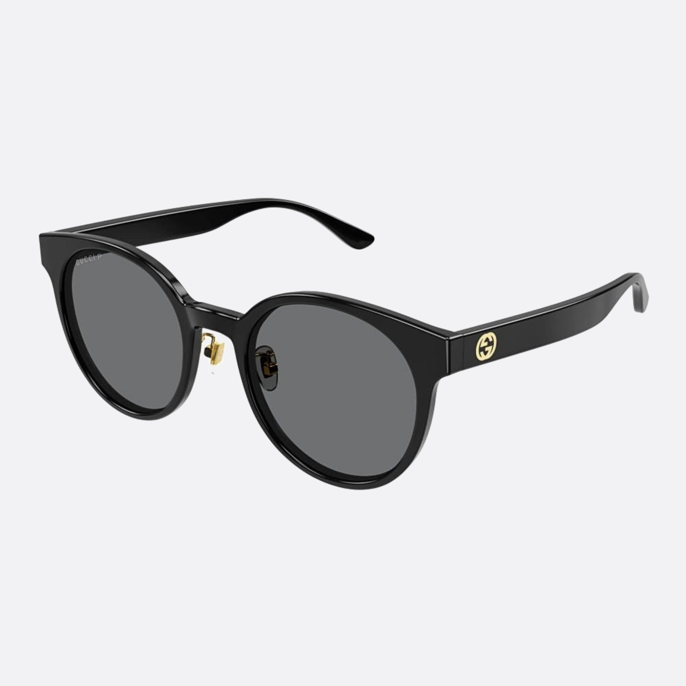 Gucci 54mm Gg1339sk Black Round Polarized Women Sunglasses - Side View