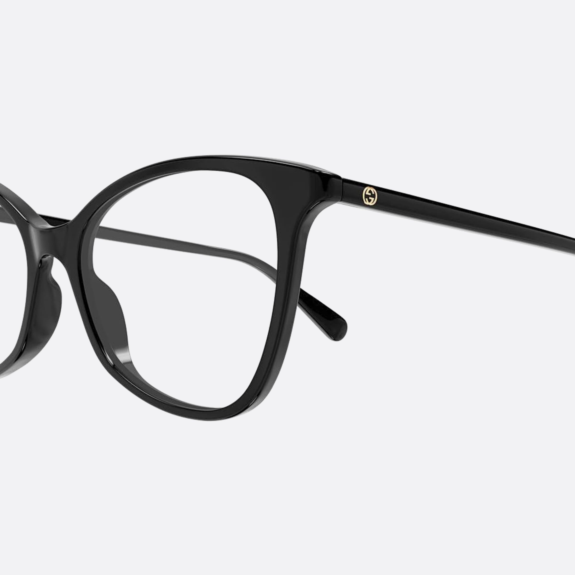 Gucci 53mm Black Butterfly Women Eyeglasses - Detail View