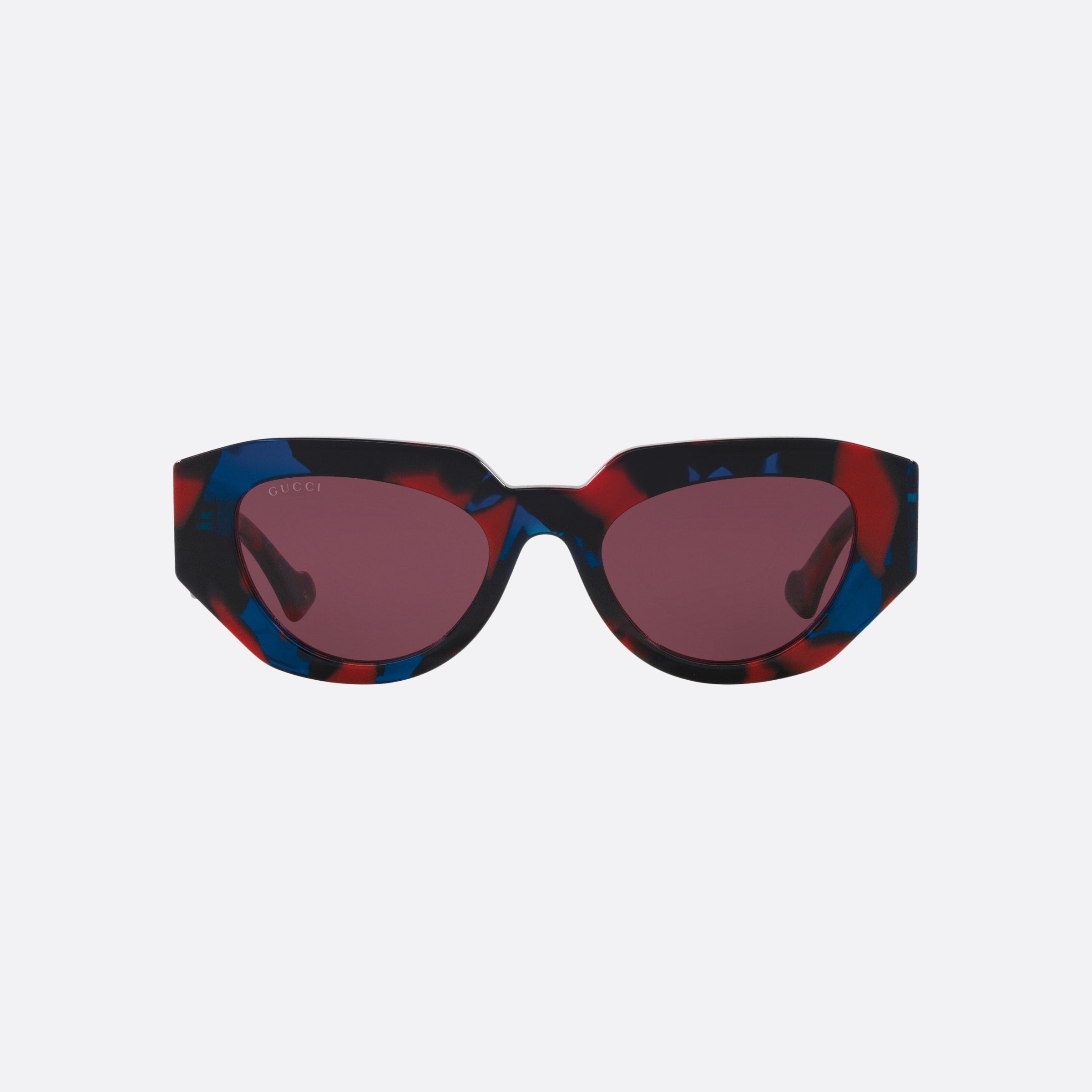 Gucci 51mm Bvf Tortoise Rectangle Woman Sunglasses - Side View