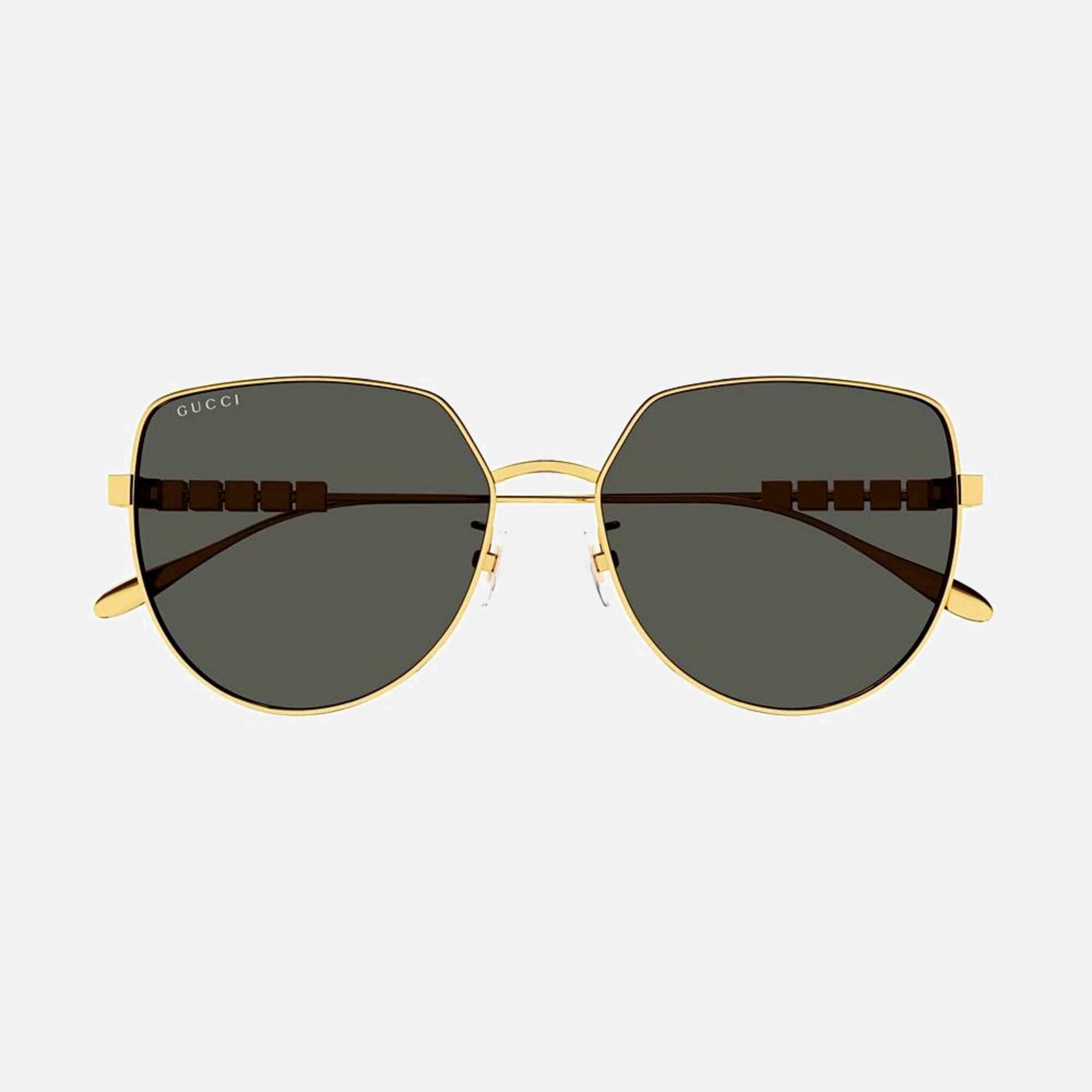 Gucci 58mm Gg1435sa Gold Geometric Woman Sunglasses - Main View