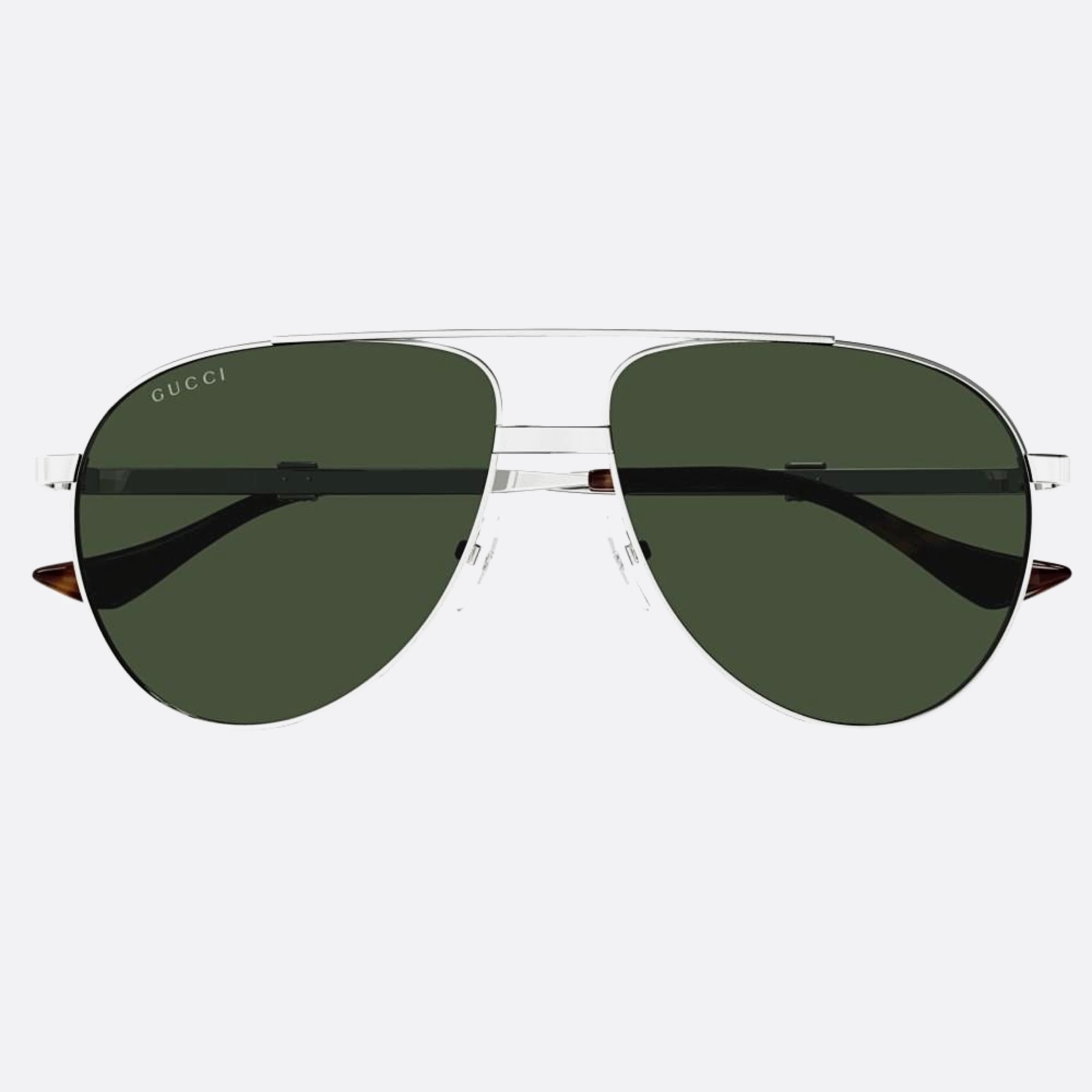 Gucci 59mm Silver Pilot Man Sunglasses - Main View