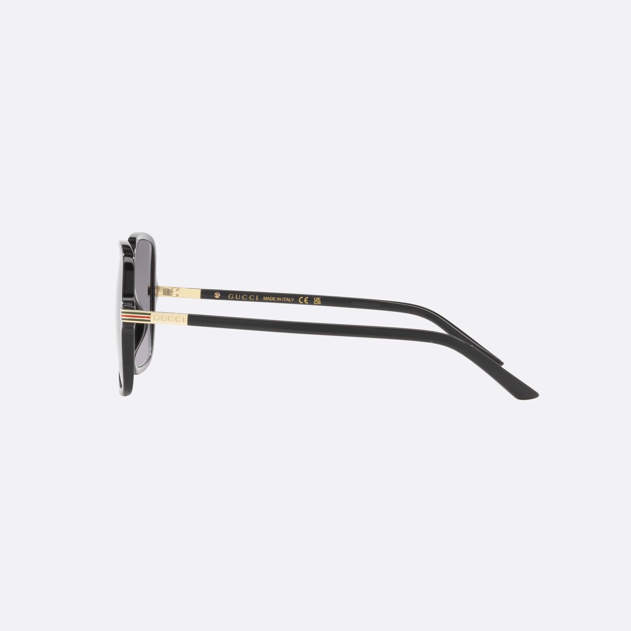 Gucci 55mm Black Square Woman Sunglasses - Detail View