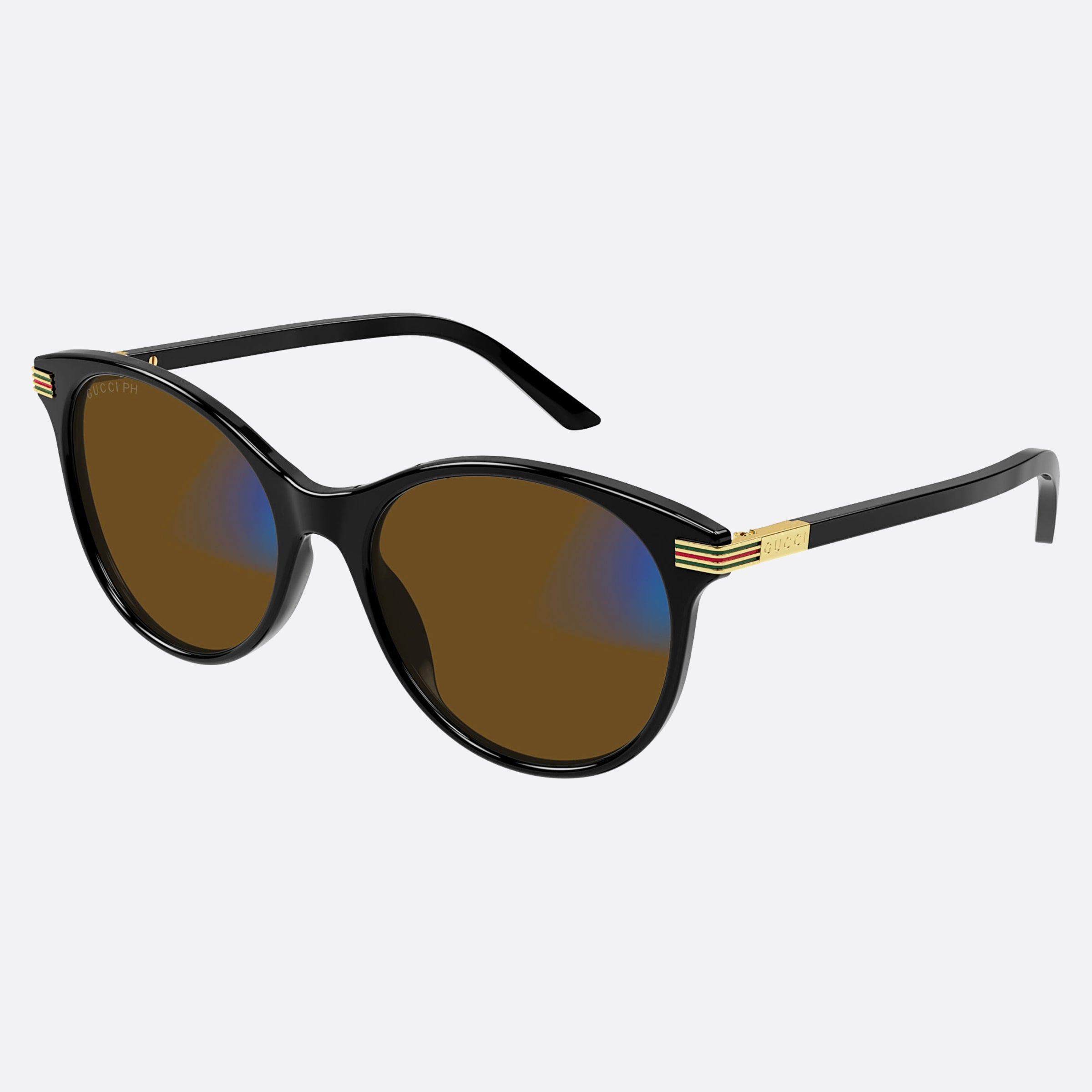 Gucci 53mm Fgs Black Round Photochromic Woman Sunglasses - Lifestyle Shot