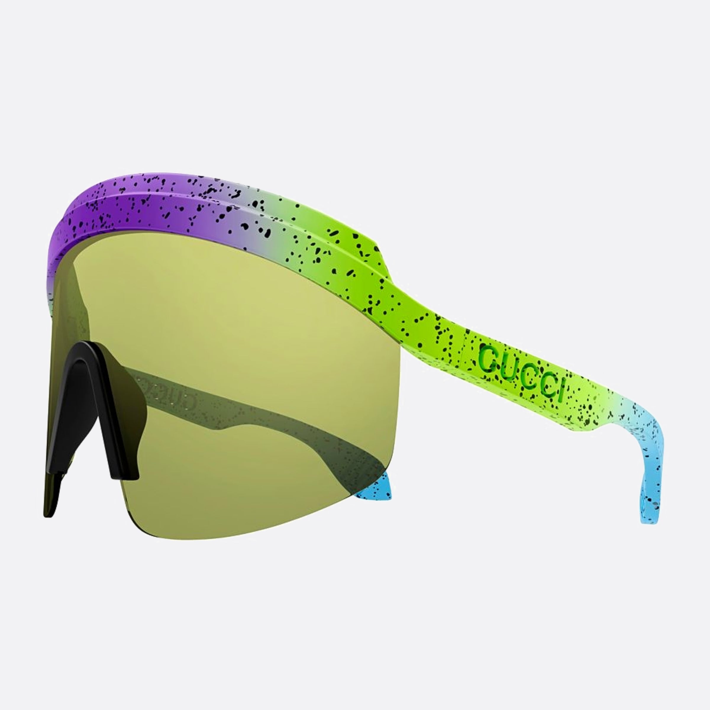 Gucci 99mm Fashion Show Violet Shield Women Sunglasses - Lifestyle Shot