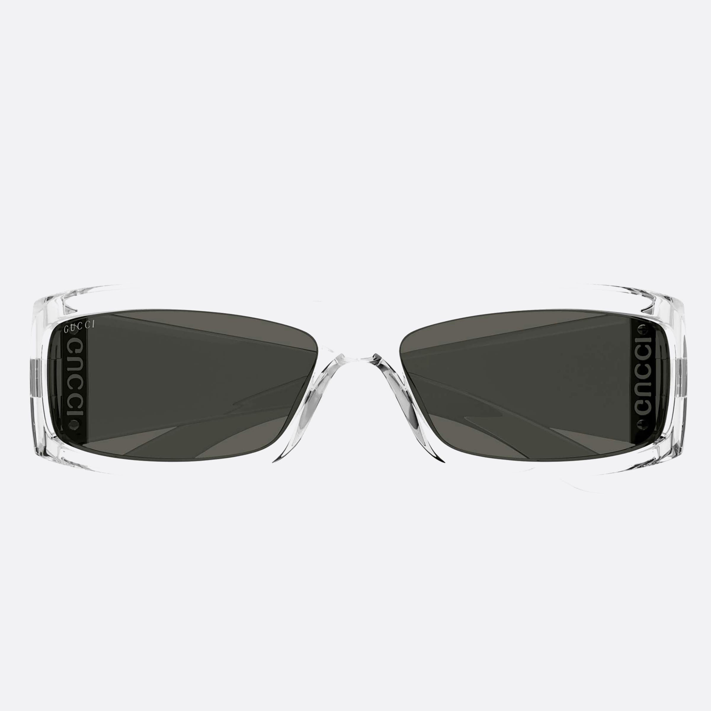 Gucci 64mm Deo Transparent Squared Man Sunglasses - Detail View