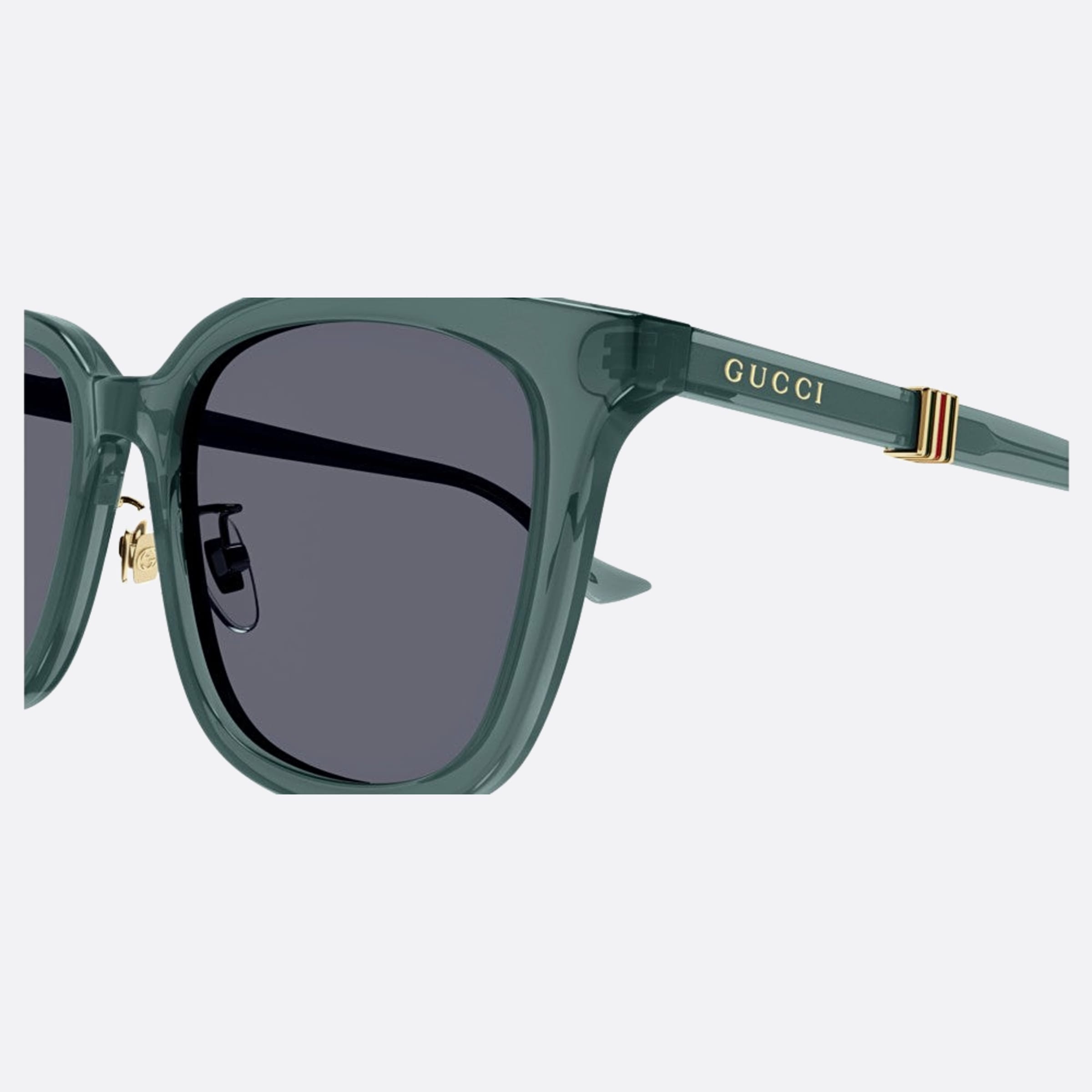 Gucci 54mm Gg1498sk Grg Green Squared Men Sunglasses - Detail View