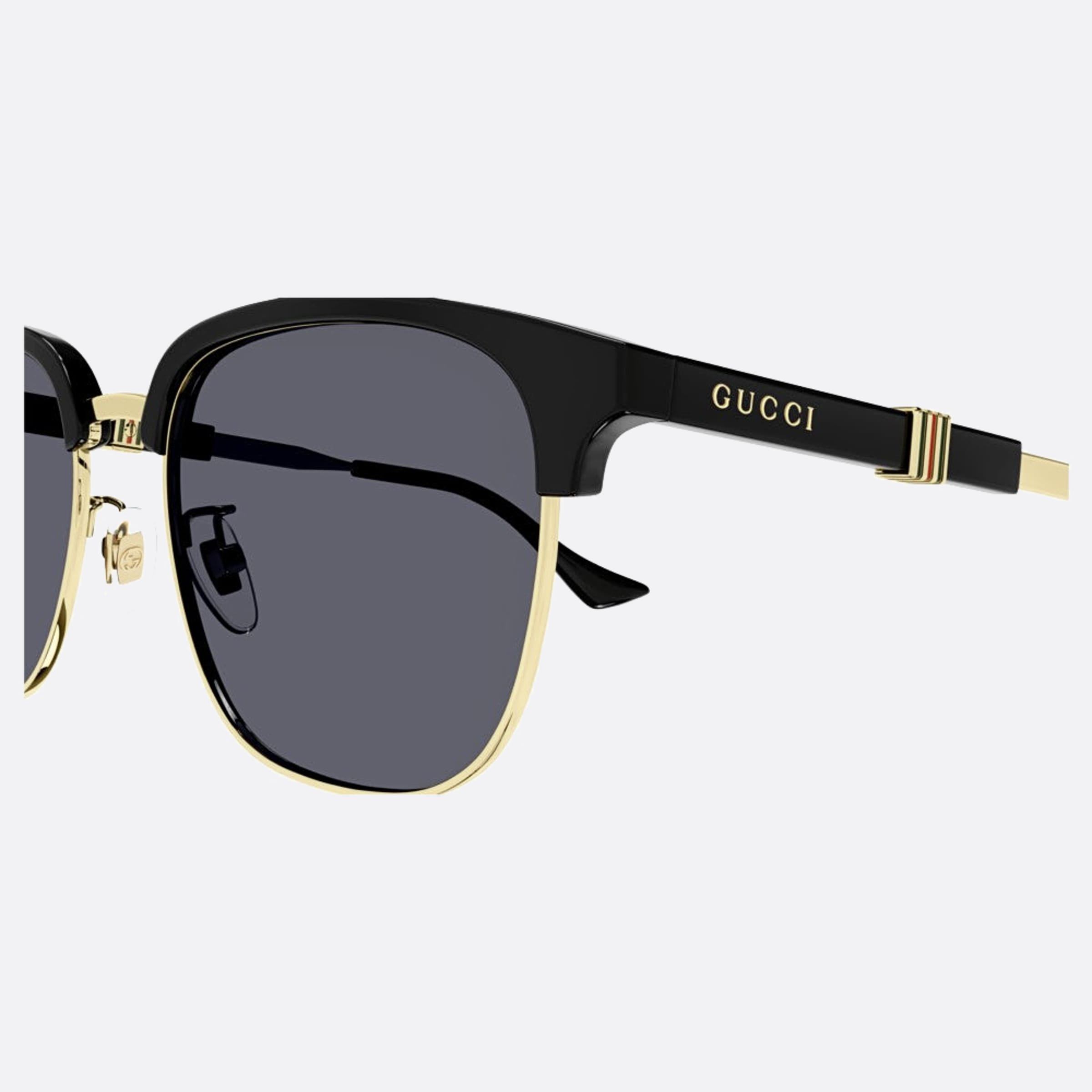 Gucci 55mm Gg1499sk Gold Squared Men Sunglasses - Detail View