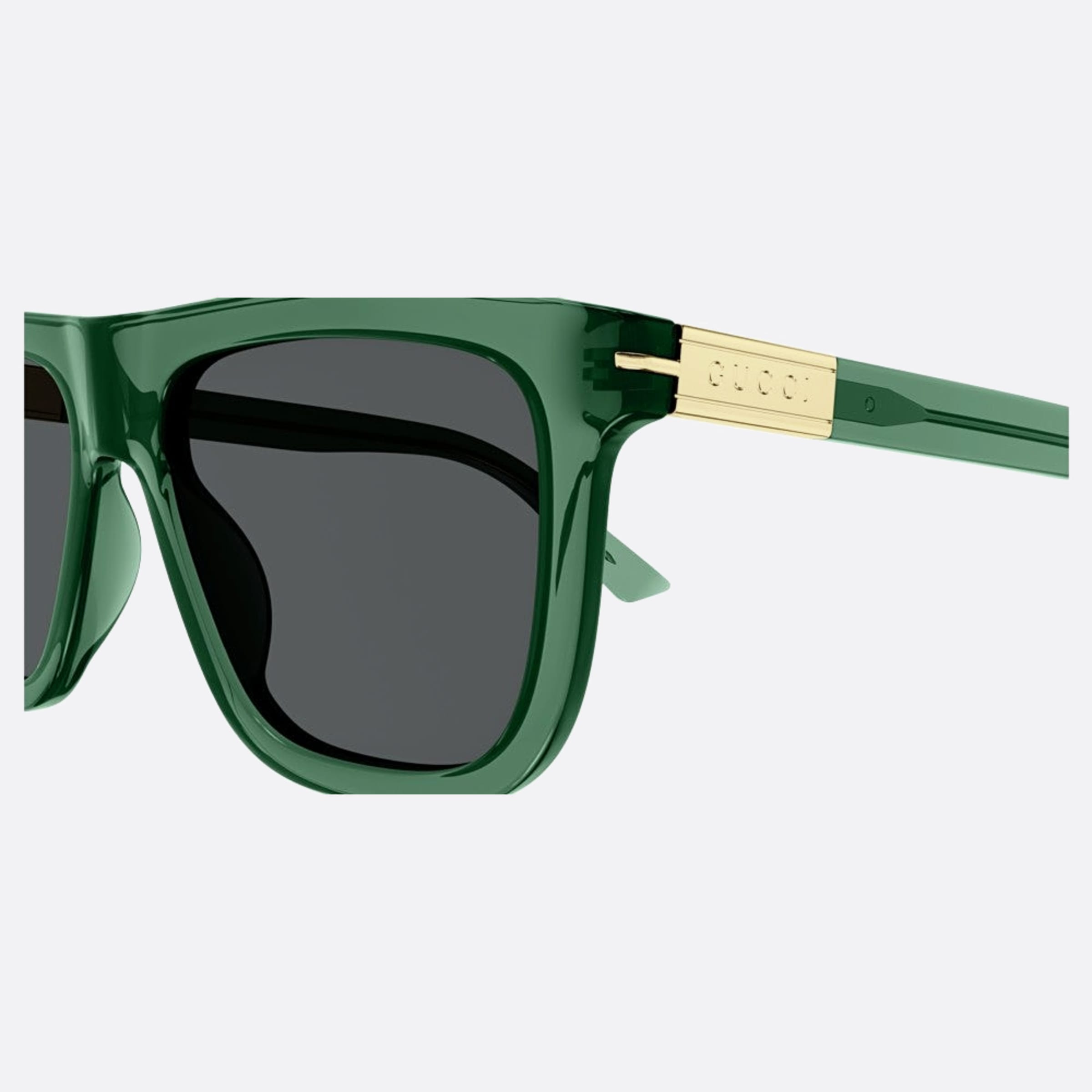 Gucci 54mm Grg Green Squared Man Sunglasses - Detail View