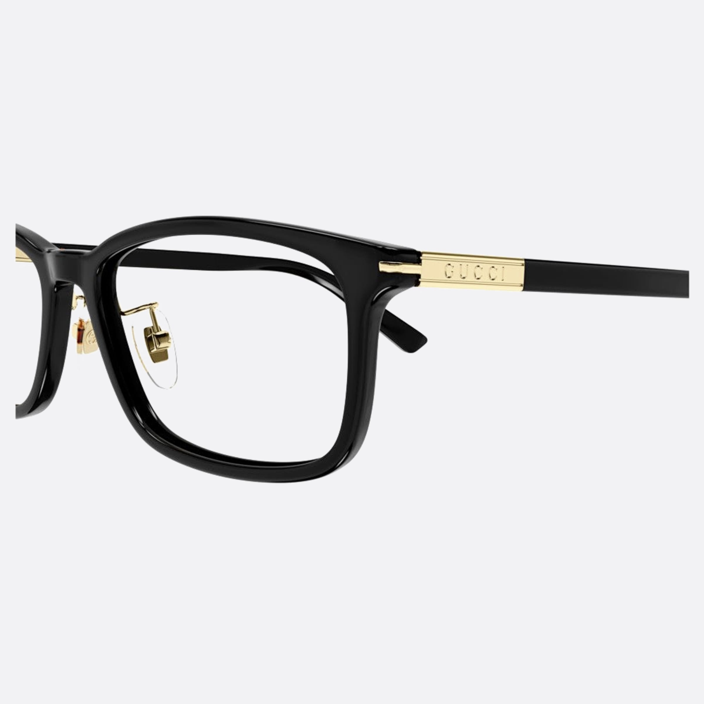 Gucci 55mm Gg1506oj Black Squared Women Eyeglasses - Detail View