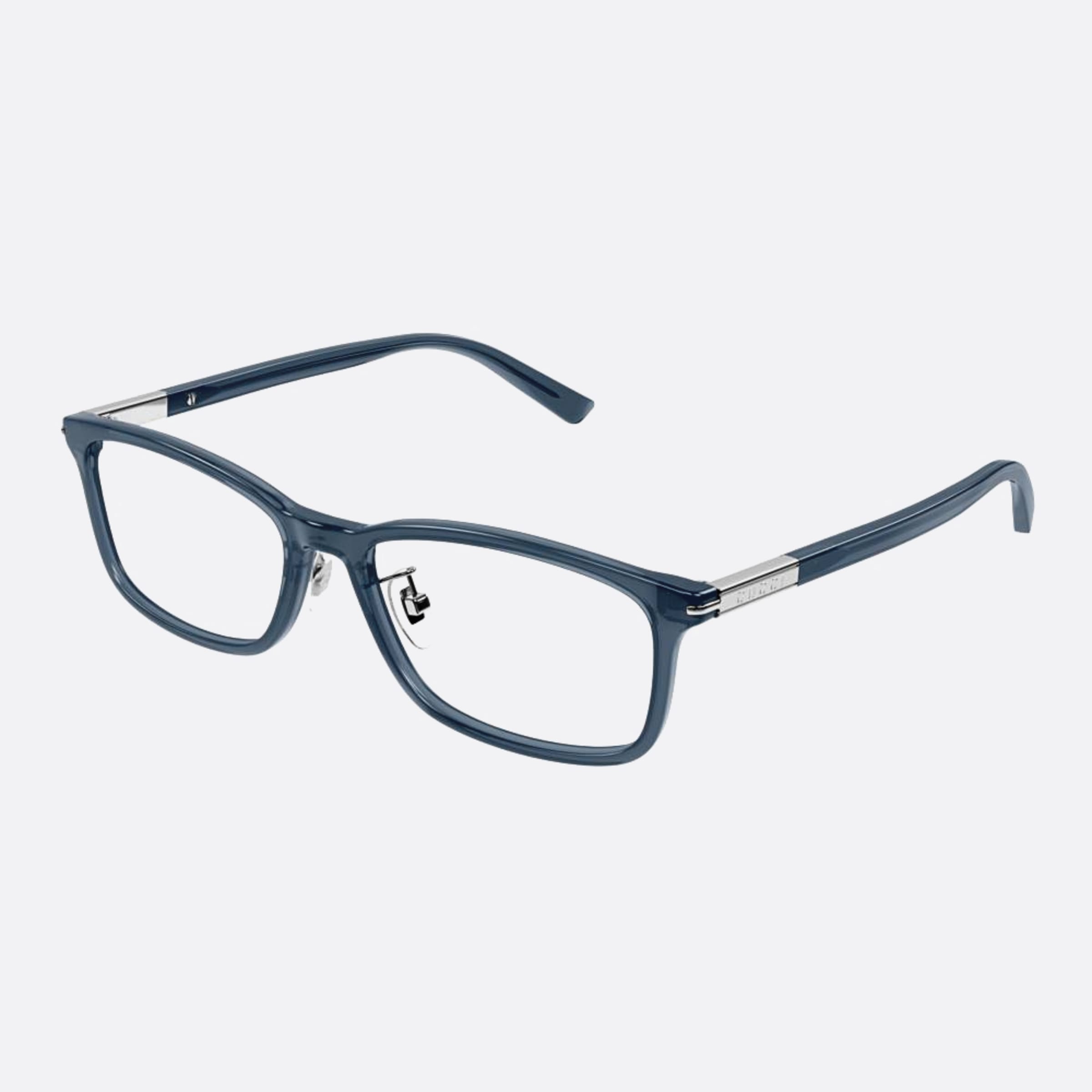 Gucci 55mm Gg1506oj Blue Squared Women Eyeglasses - Side View