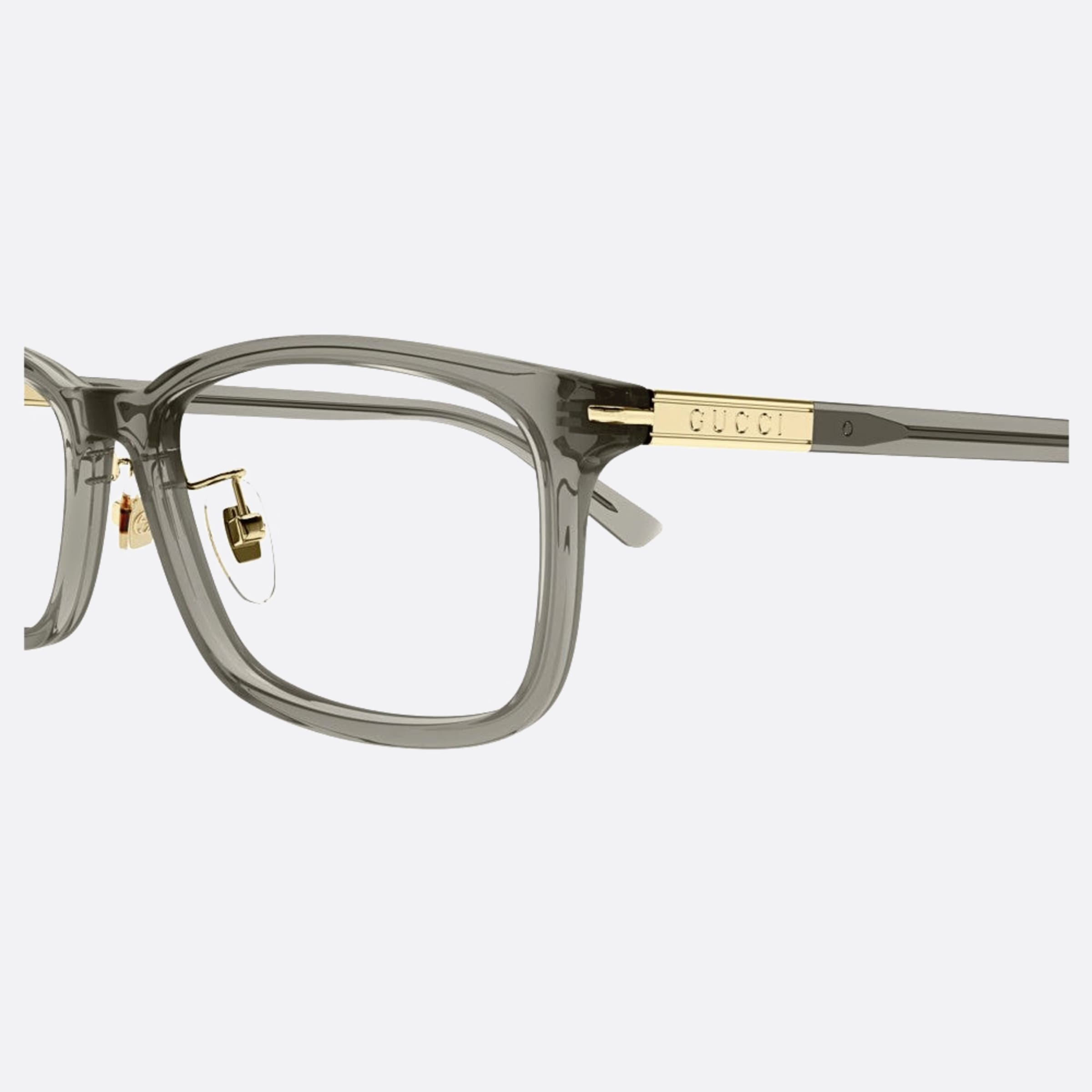 Gucci 55mm Gg1506oj Grey Squared Women Eyeglasses - Detail View