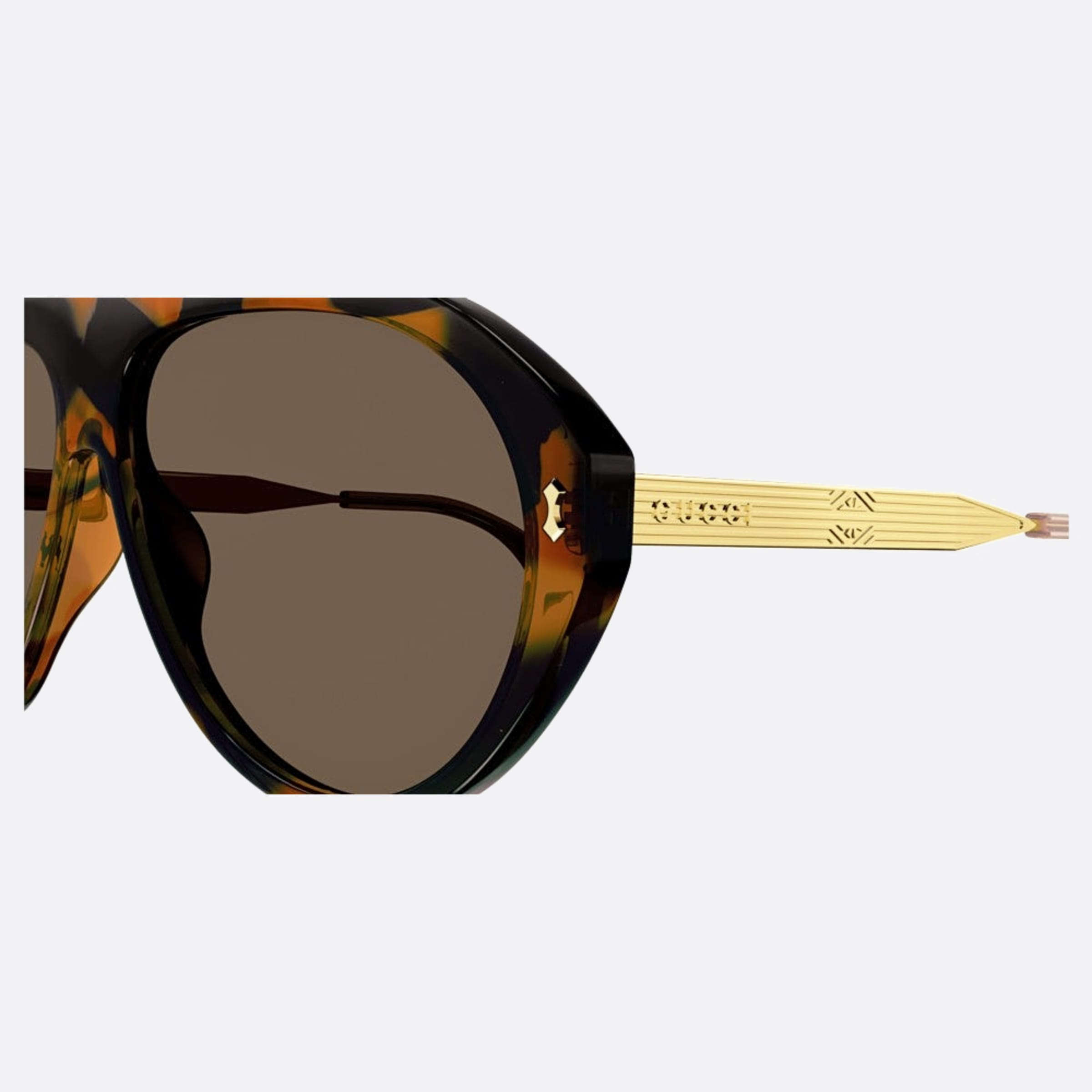 Gucci 61mm Havana Pilot Man Sunglasses - Lifestyle Shot