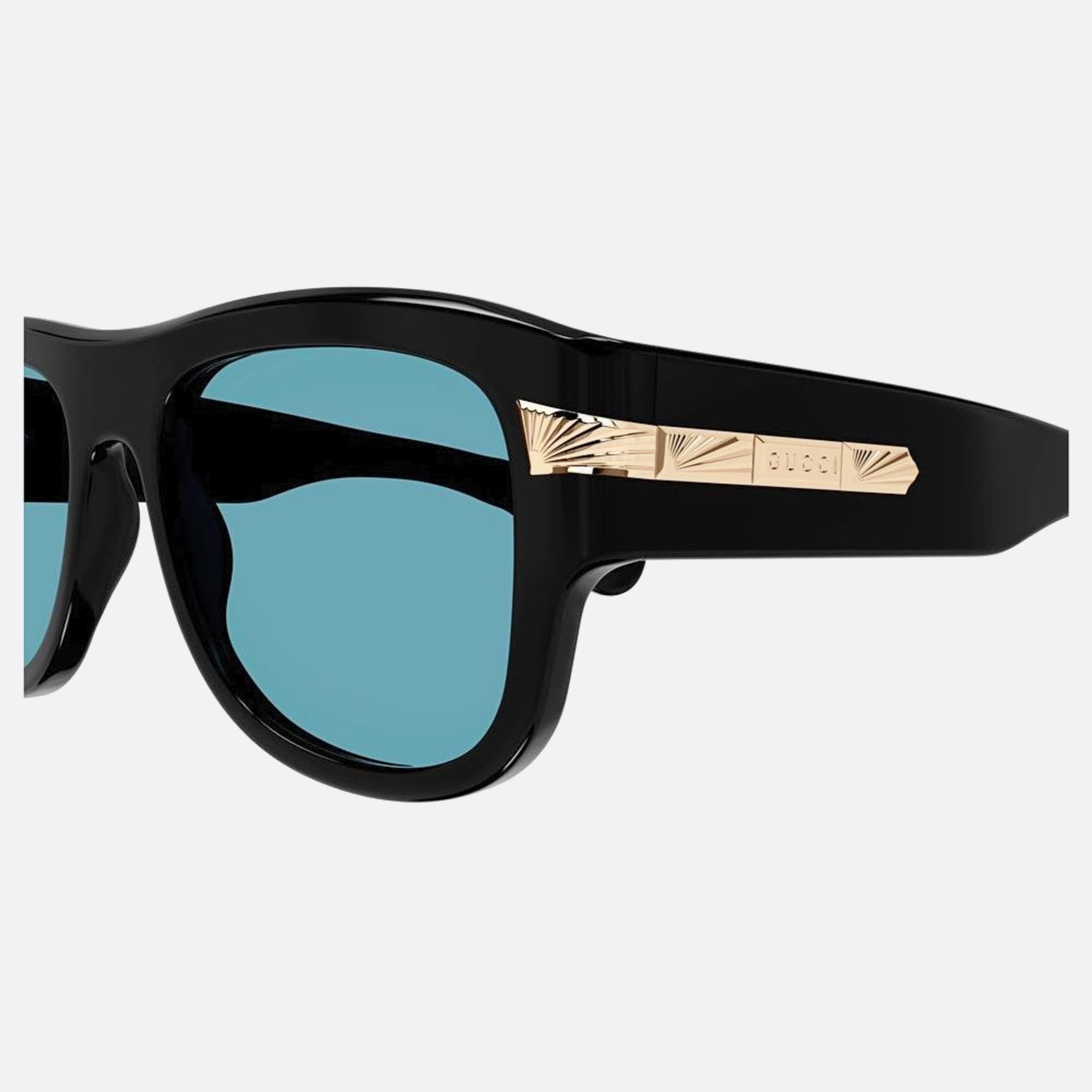 Gucci 54mm Gba Gold Squared Man Sunglasses - Lifestyle Shot
